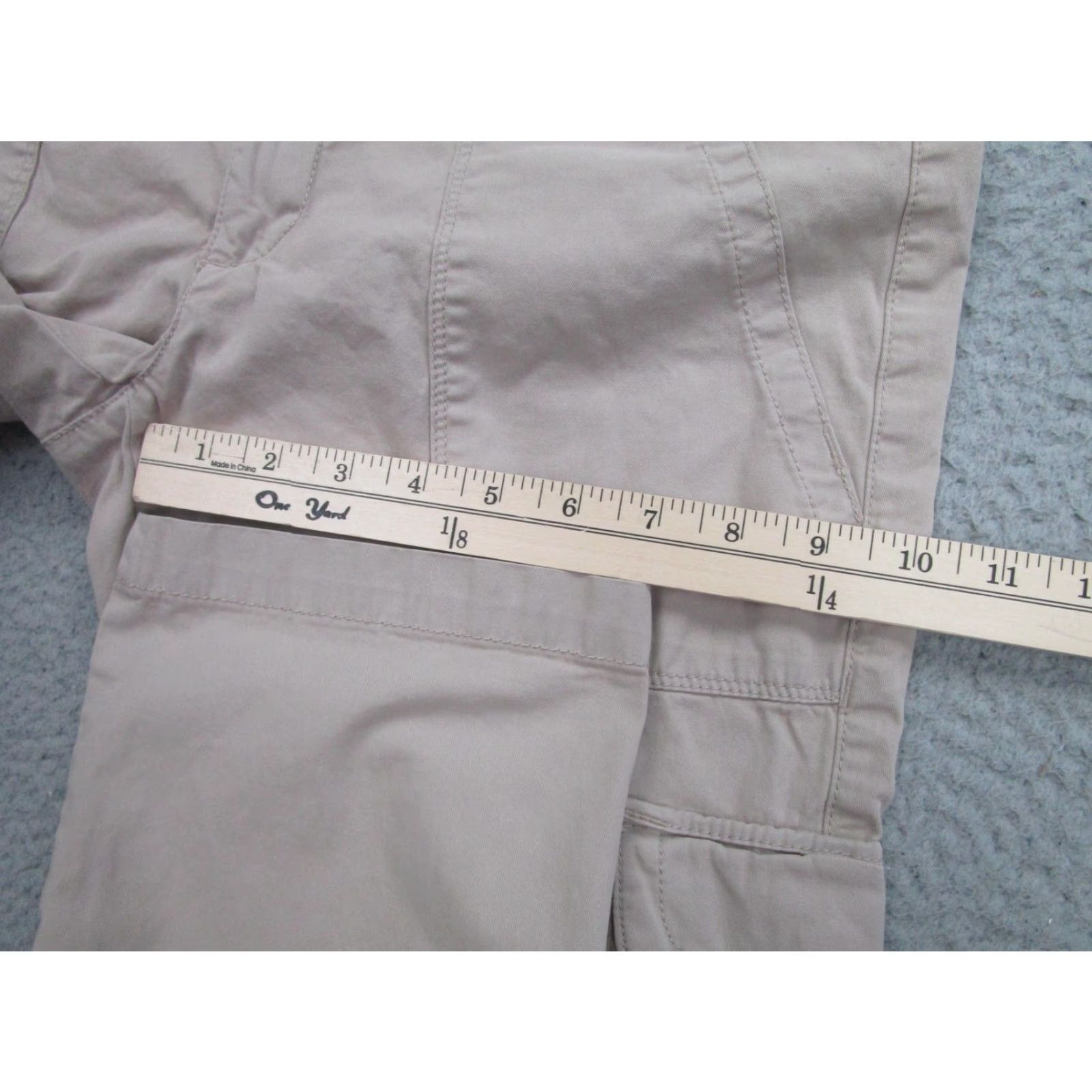 Vintage HEI HEI Womens Cargo Pants Size 8 Khaki Beige Utility Straight Leg Stretch Casual Size 30" / US 8 / IT 44 - 7 Thumbnail