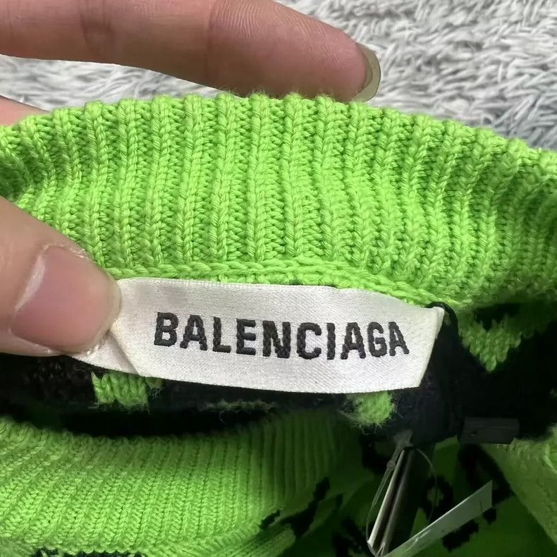 Balenciaga Balenciaga Logo jacquard crewneck pullover sweater Size US XS / EU 42 / 0 - 3 Thumbnail