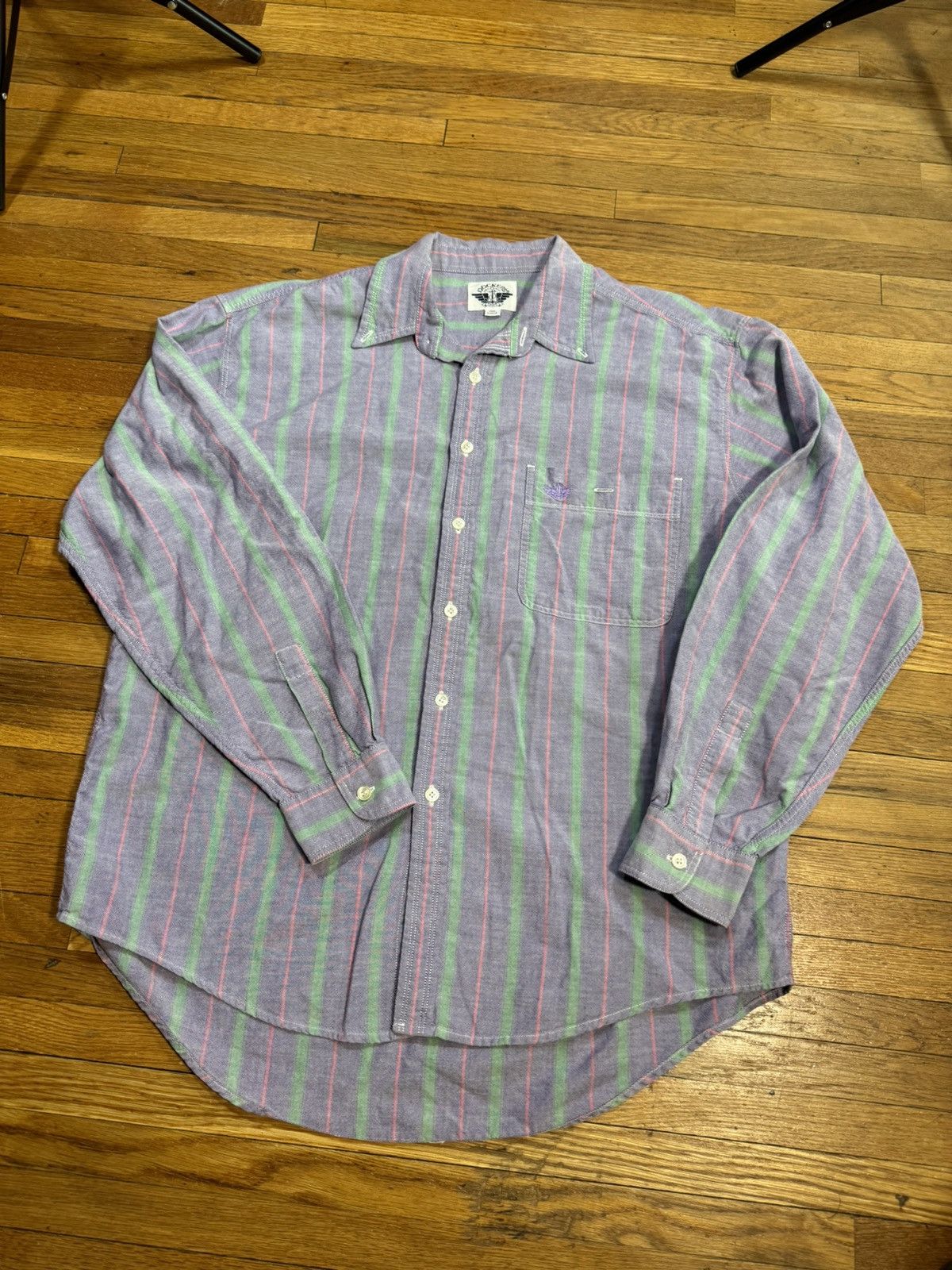Dockers × Vintage Vintage Striped Dockers Button Up Shirt Size US L / EU 52-54 / 3 - 2 Thumbnail