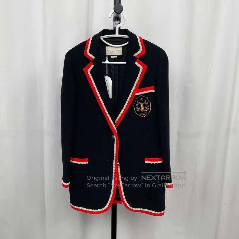 Gucci Gucci Embroidered logo suit jacket Size XS / US 0-2 / IT 36-38 - 1 Thumbnail