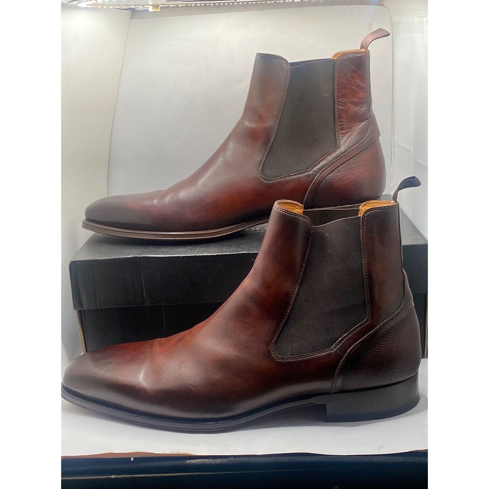 Magnanni Magnanni Men's Logan Slip Lace-Up Boots Size US 13 Size US 13 / EU 46 - 4 Thumbnail
