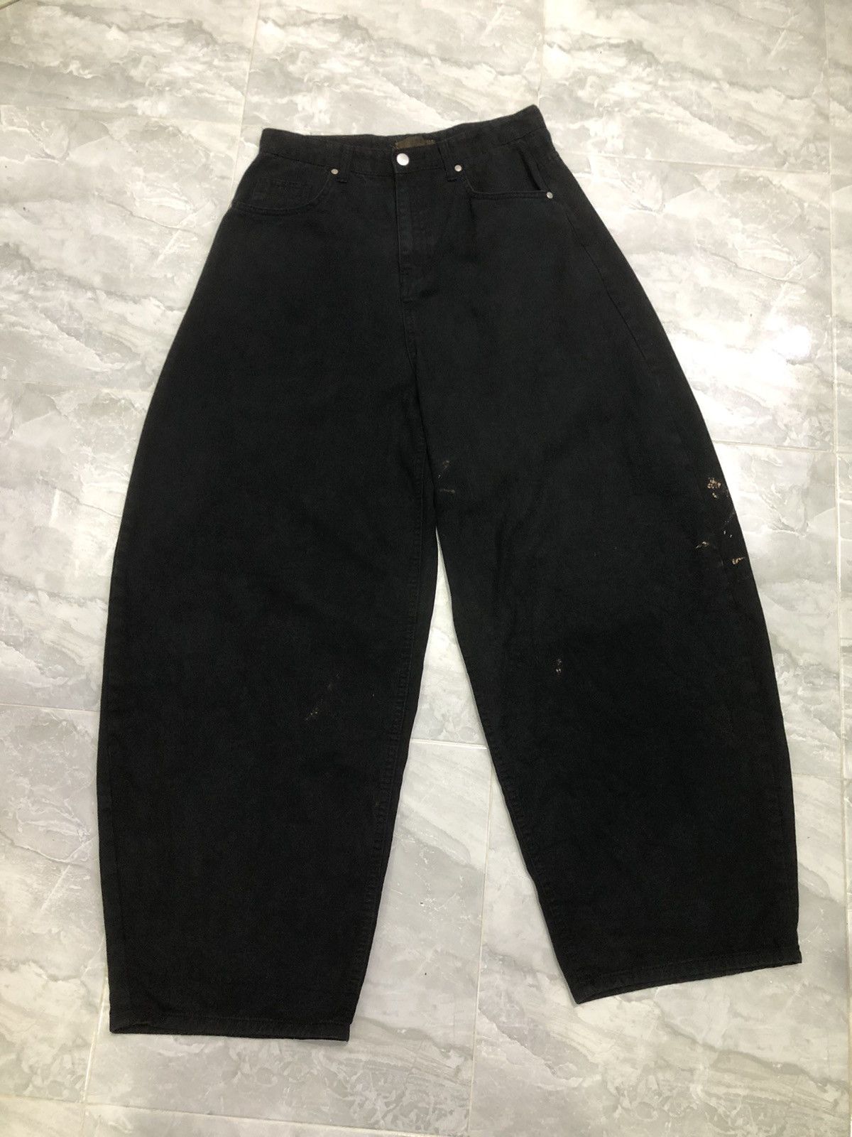 Yohji Yamamoto 1ONE Balloon Jeans Seoul Archive Avant-Garde Denim Size US 30 / EU 46 - 7 Thumbnail