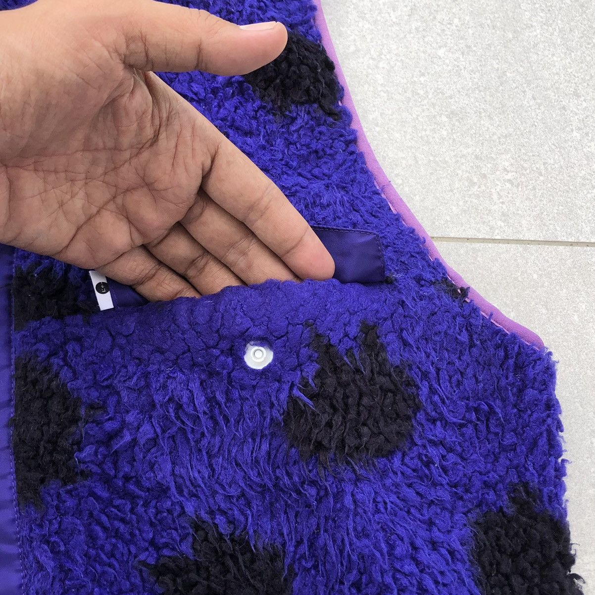 Issey Miyake SS03 Ne-Net Purple Polkadot Fleece Vest Jacket Size US M / EU 48-50 / 2 - 7 Thumbnail