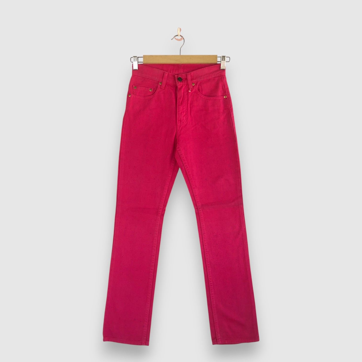 Levi's Vintage Lev's 554 Jeans Levis Pink Denim Pants Size 26" / US 2 / IT 38 - 1 Thumbnail