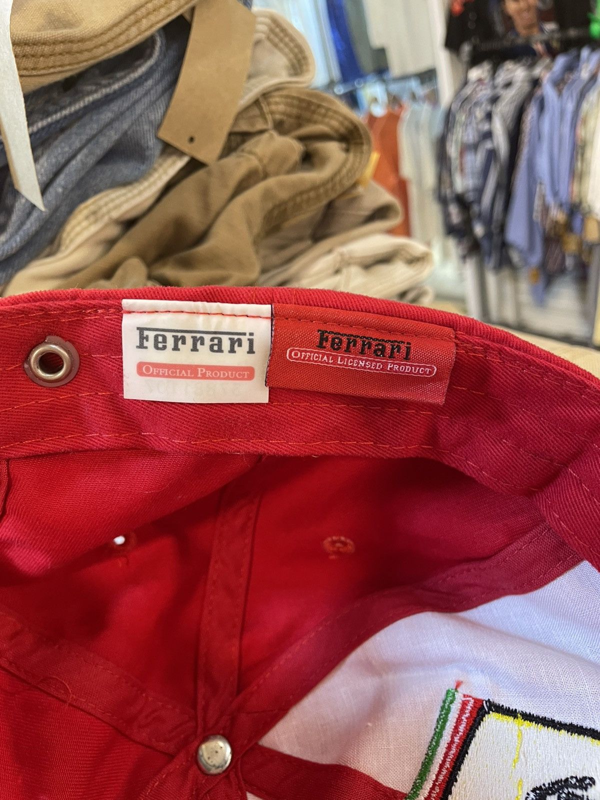 Ferrari Vintage F1 Ferrari Cap Size ONE SIZE - 8 Thumbnail