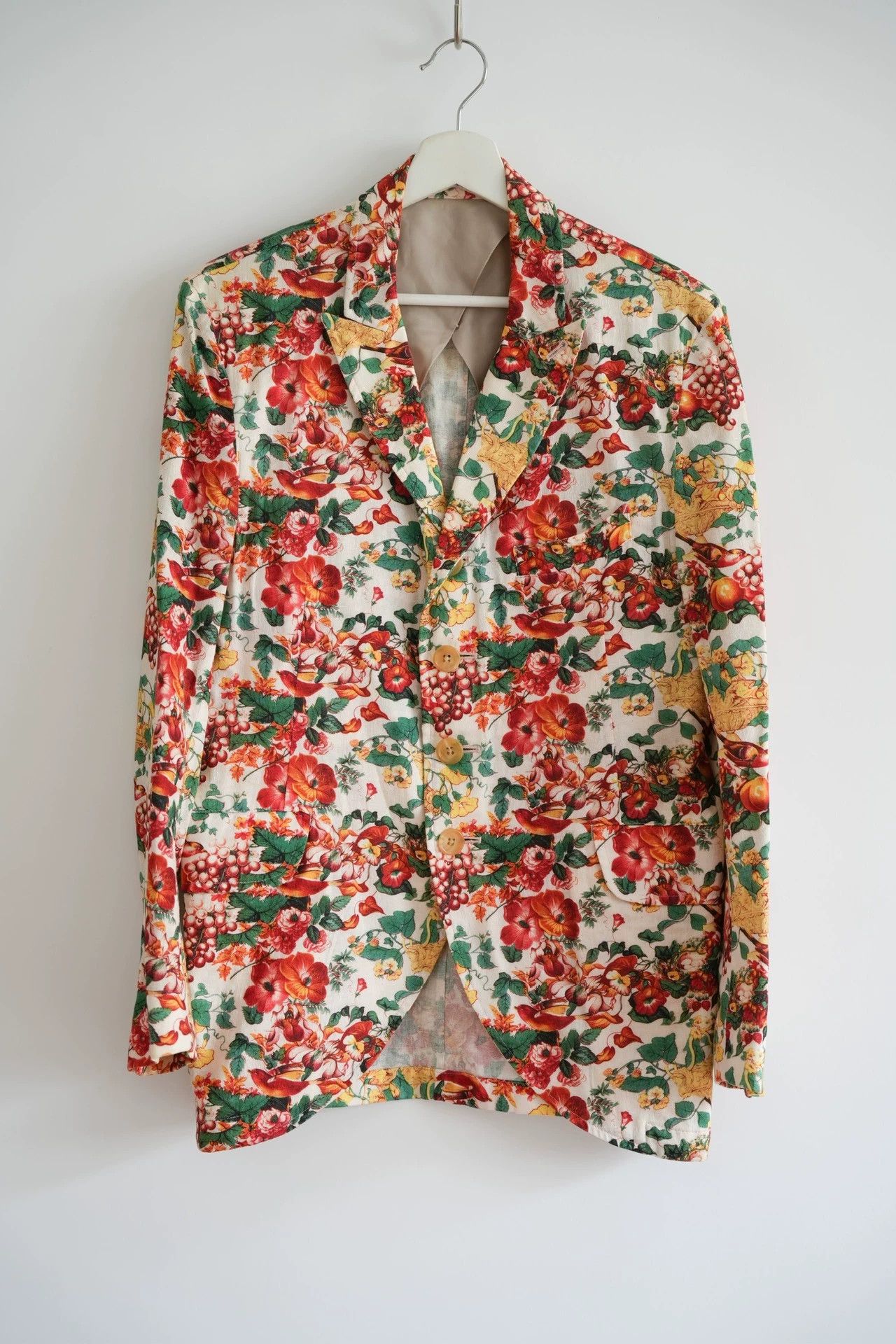 Yohji Yamamoto Yohji Yamamoto 11SS All-Over Floral Print Blazer Size US M / EU 48-50 / 2 - 1 Thumbnail