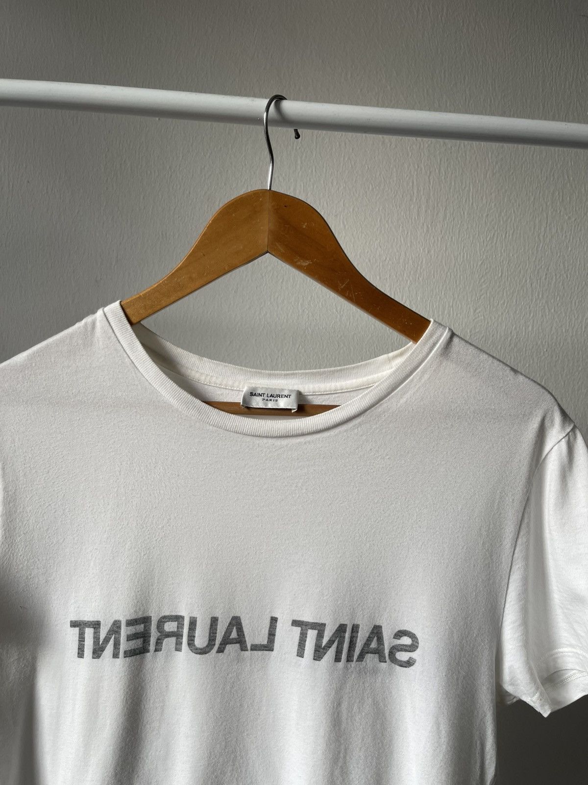 Saint Laurent Paris 2021 Saint Laurent Paris Reverse Tee Size US S / EU 44-46 / 1 - 3 Thumbnail