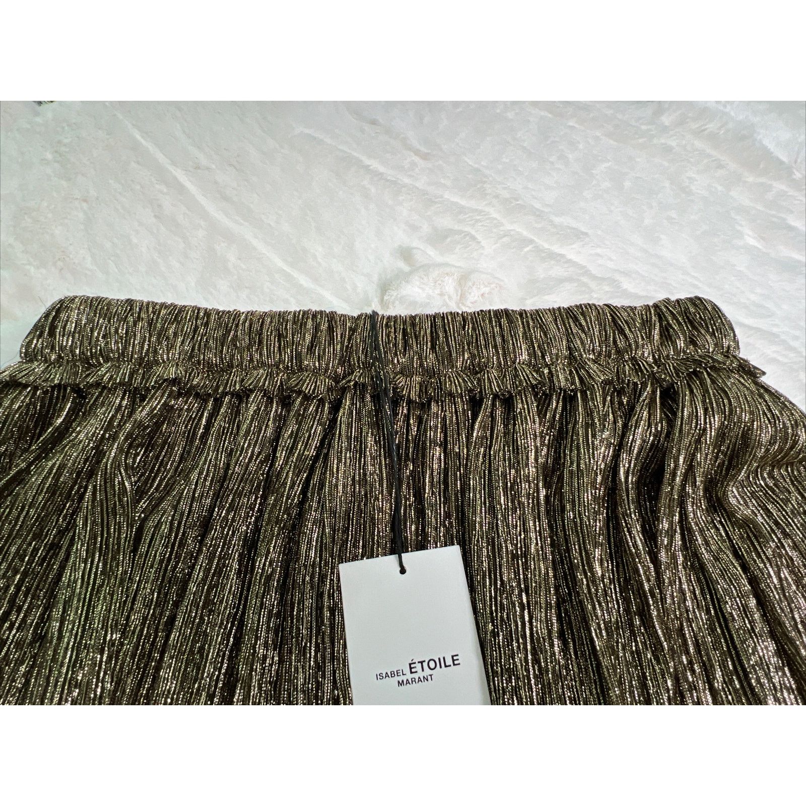 Isabel Marant ISABEL MARANT-Etoile Mini Skirt-Dore/Gold-Size 36-W/Tag’s Size 26" / US 2 / IT 38 - 12 Thumbnail