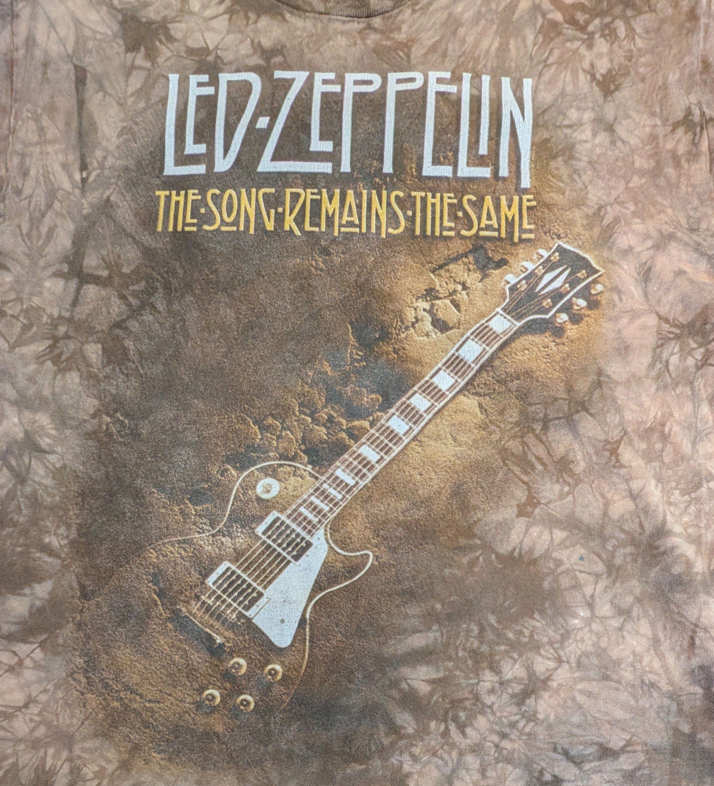 Liquid Blue Vintage 90's Liquid Blue Led Zeppelin Song Remains T-Shirt Size US M / EU 48-50 / 2 - 2 Thumbnail