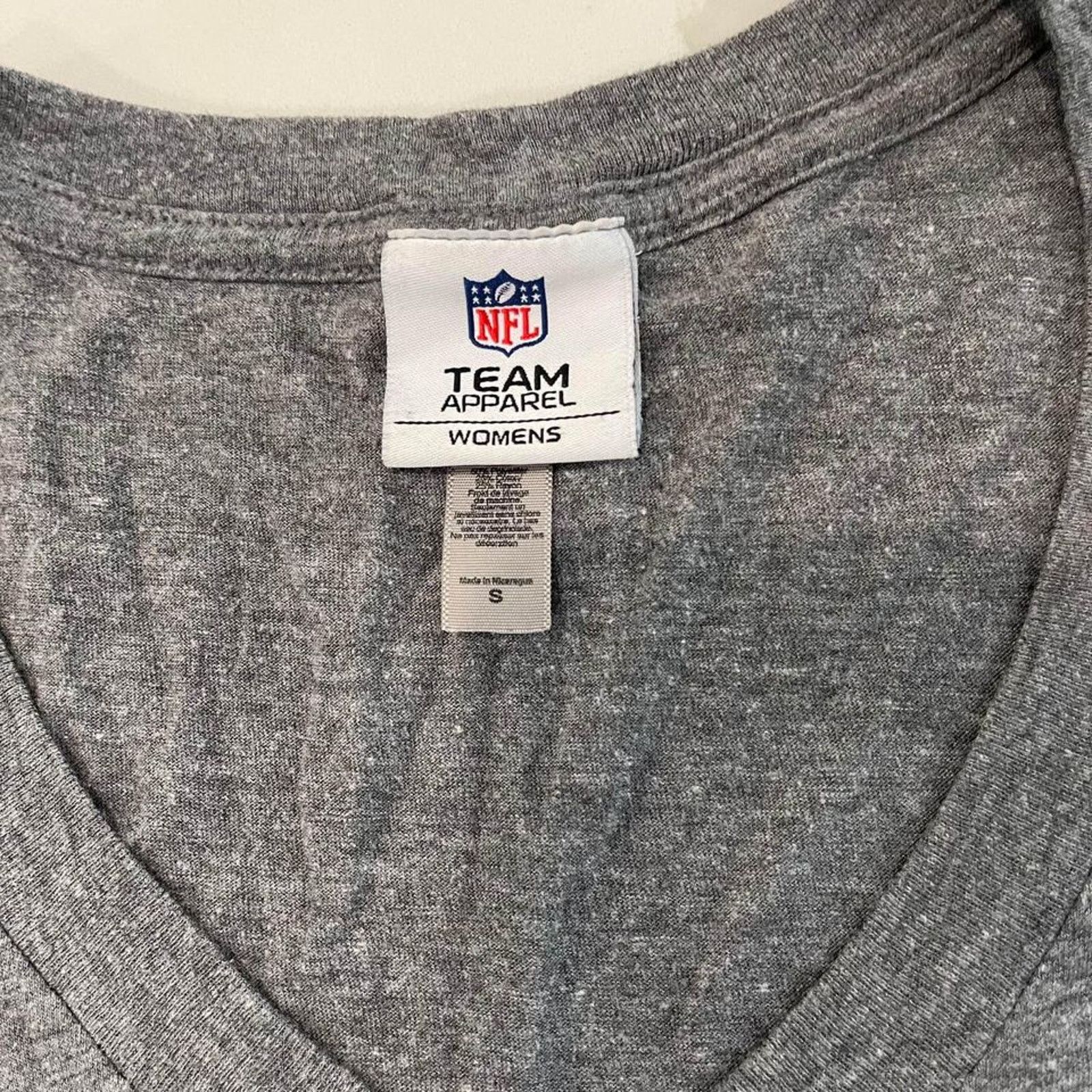 NFL NFL Team Apparel Detroit Lions Gray T Shirt Women’s Small Size S / US 4 / IT 40 - 3 Thumbnail