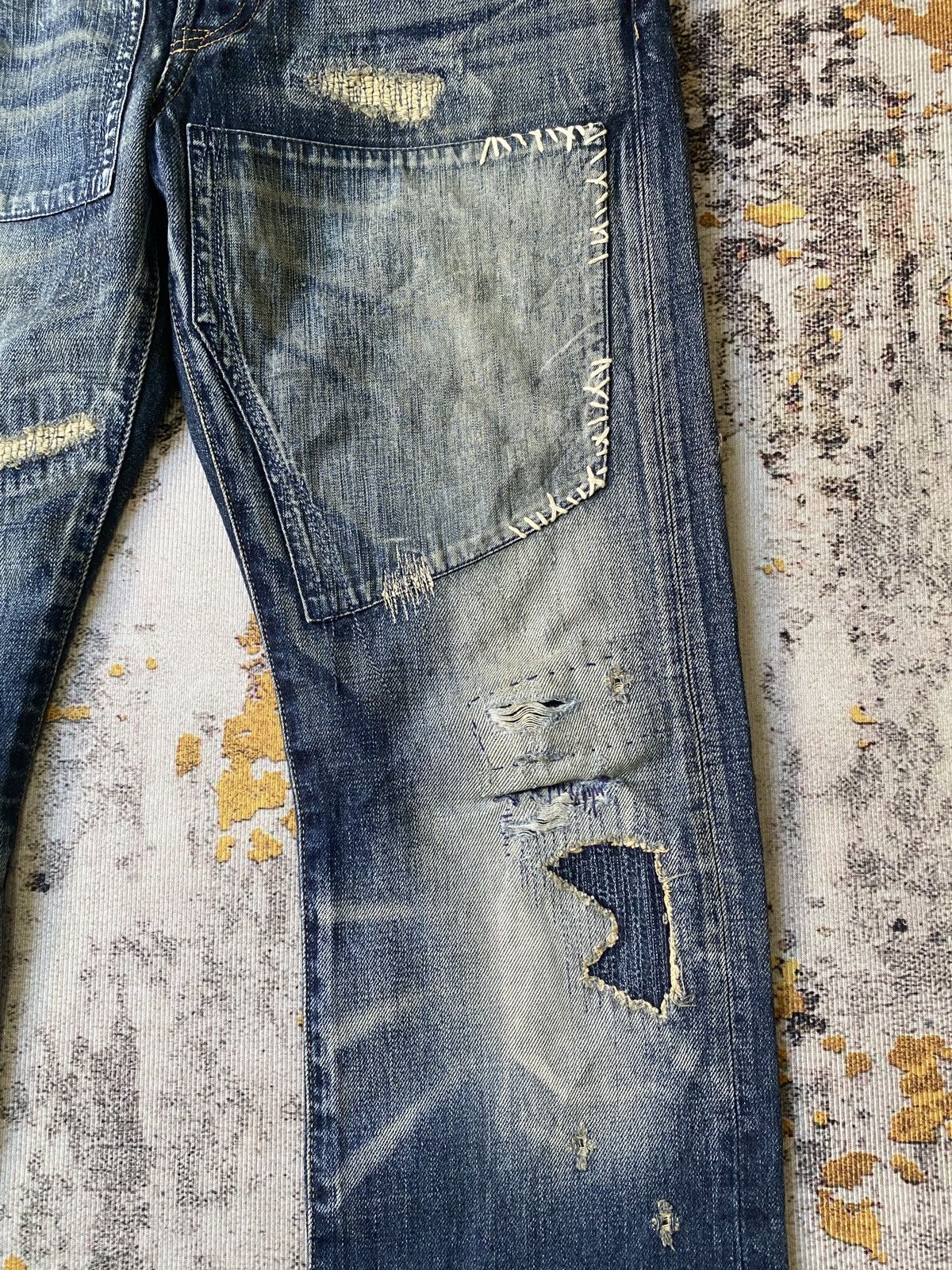 Kapital Vintage Eternal Japan Patchwork Boro Design Kapital Denim Size US 31 - 9 Thumbnail