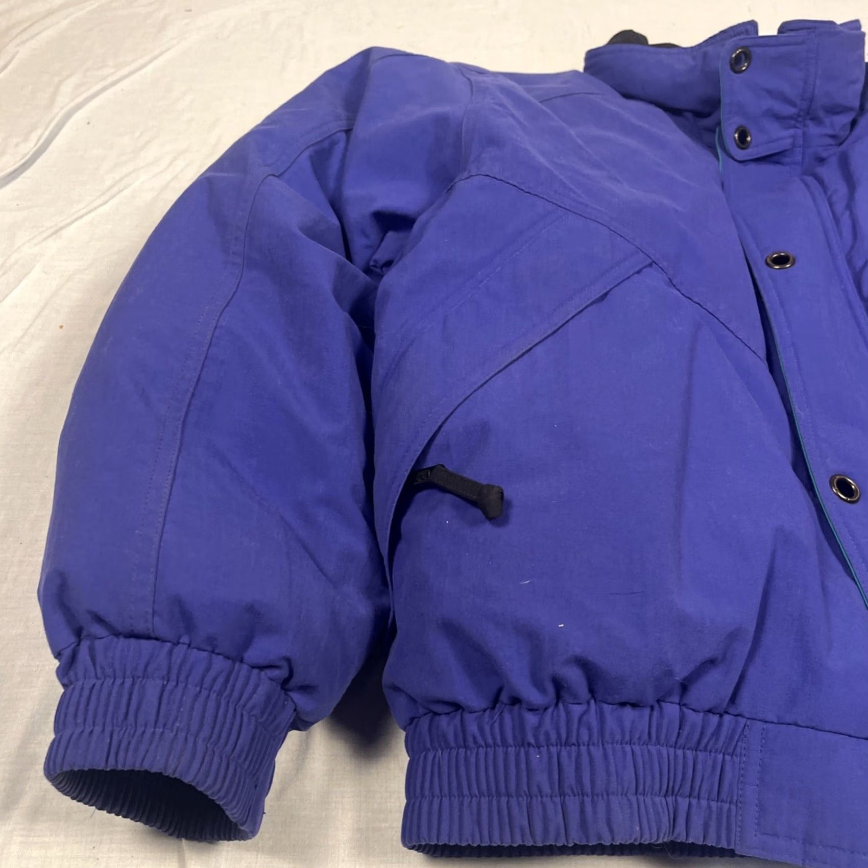 Eddie Bauer VINTAGE Eddie Bauer Jacket Mens Regular M Green 90s - Down Windbreaker Full Zip Lined Goose Down Puffer Teal Cobalt Blue Logo Goose Down Puffer Size US M / EU 48-50 / 2 - 3 Thumbnail