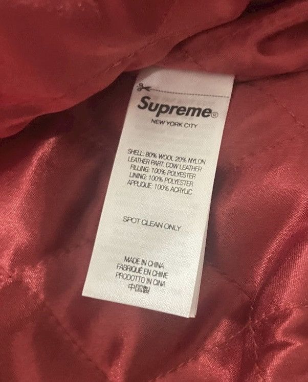 Cactus Plant Flea Market × Supreme Big Logo Chenille Varsity Jacket Size US M / EU 48-50 / 2 - 6 Thumbnail