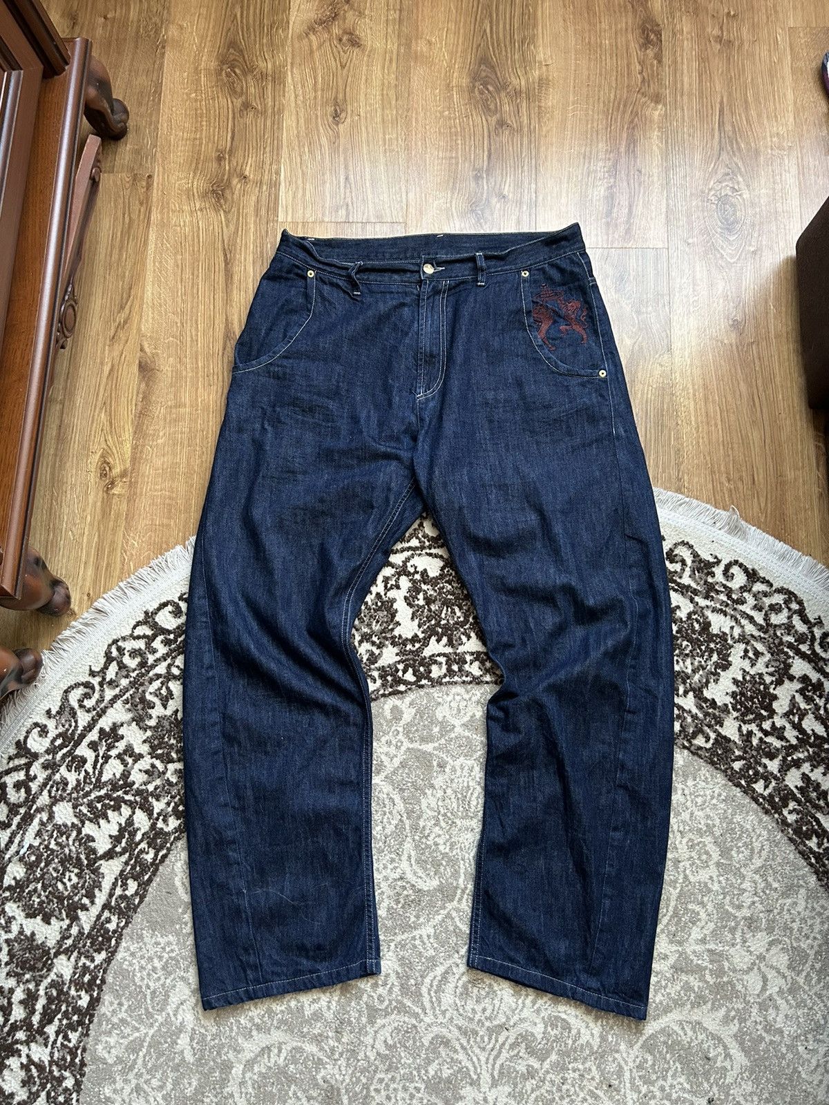 image of Vivienne Westwood Denim Pants in Blue, Men's (Size 34)