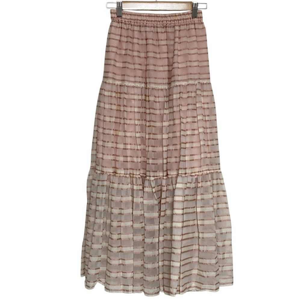 Other Other OBLI Sheer Long Flared Skirt Textile Skirts DUTY FREE for USA Size ONE SIZE - 1 Thumbnail