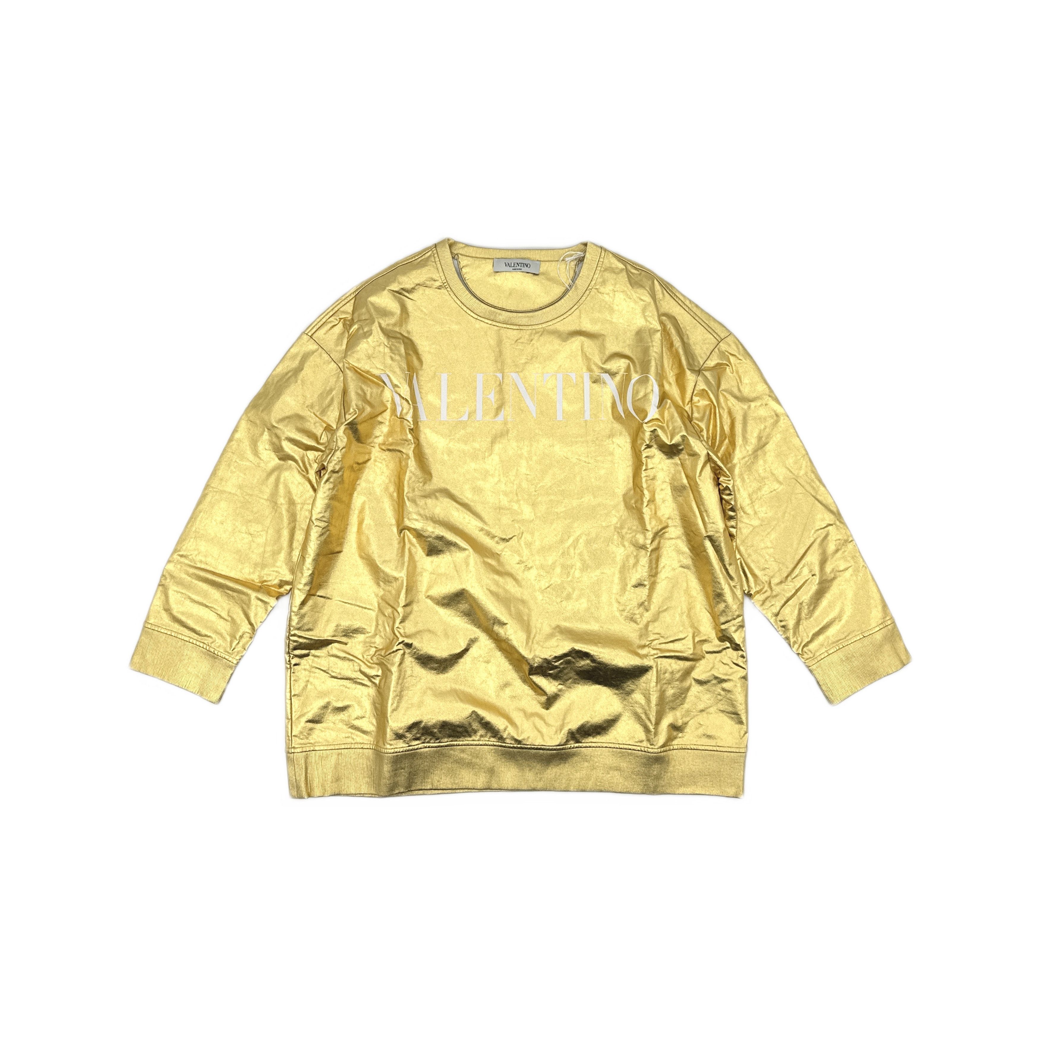 Valentino Valentino Metallic Logo Sweatshirt Size L Size US L / EU 52-54 / 3 - 1 Thumbnail