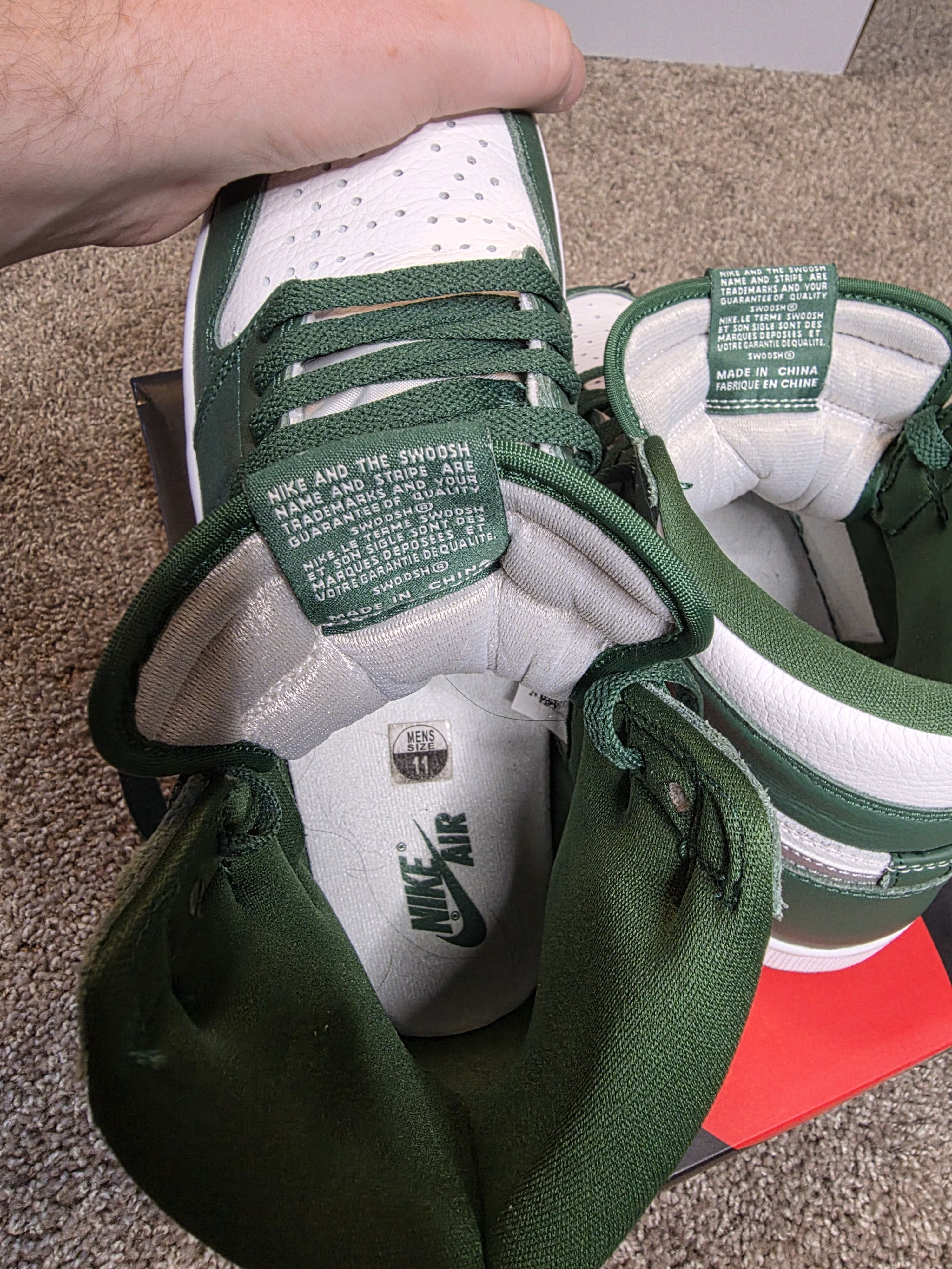 Jordan Brand Air Jordan 1 High Gorge Green Size US 11 / EU 44 - 8 Thumbnail