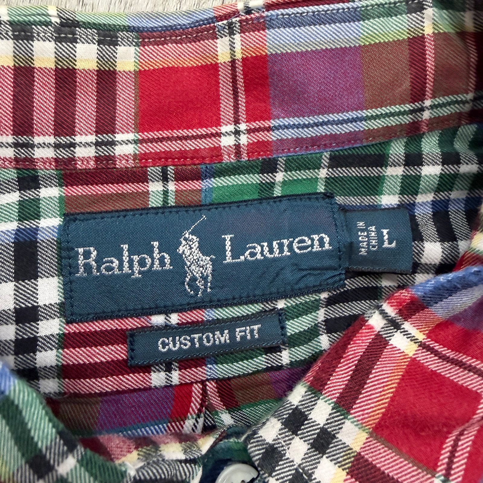 Polo Ralph Lauren Vintage Polo Ralph Lauren Custom Fit Button Down Shirt Large Size US L / EU 52-54 / 3 - 4 Thumbnail