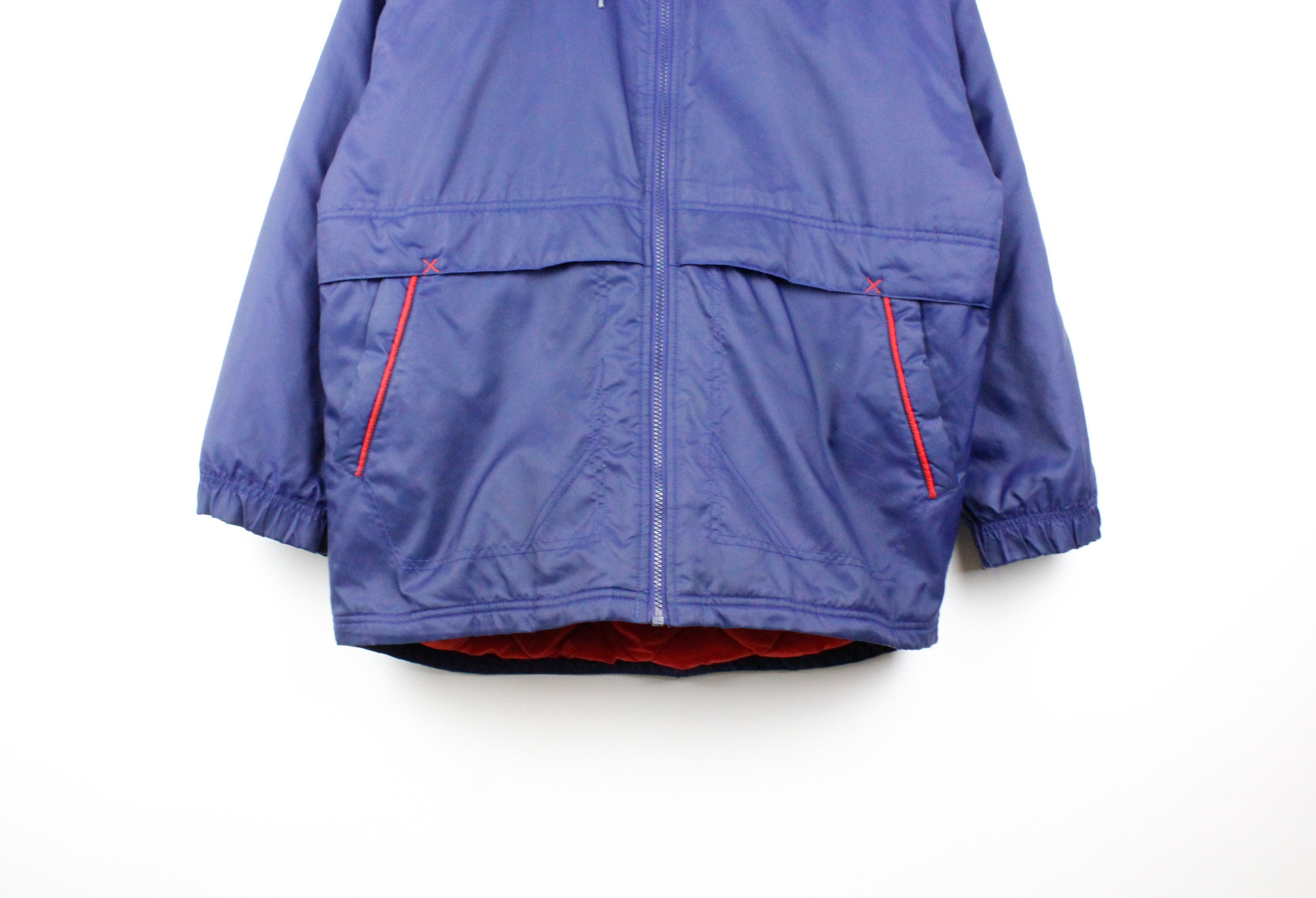 Nike × Vintage Vintage 90's Nike Big Swoosh Logo Nylon Parka Jacket Size US S / EU 44-46 / 1 - 4 Thumbnail