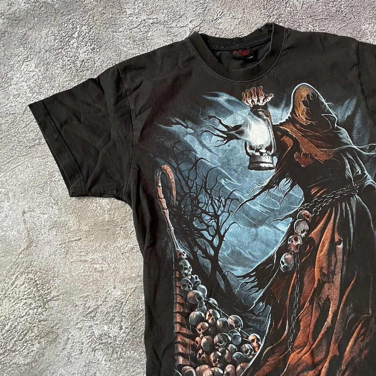 Band Tees Vintage Y2K SKETON CREEPY FACE Horror Psycho SKELETON 90S Size US S / EU 44-46 / 1 - 4 Thumbnail