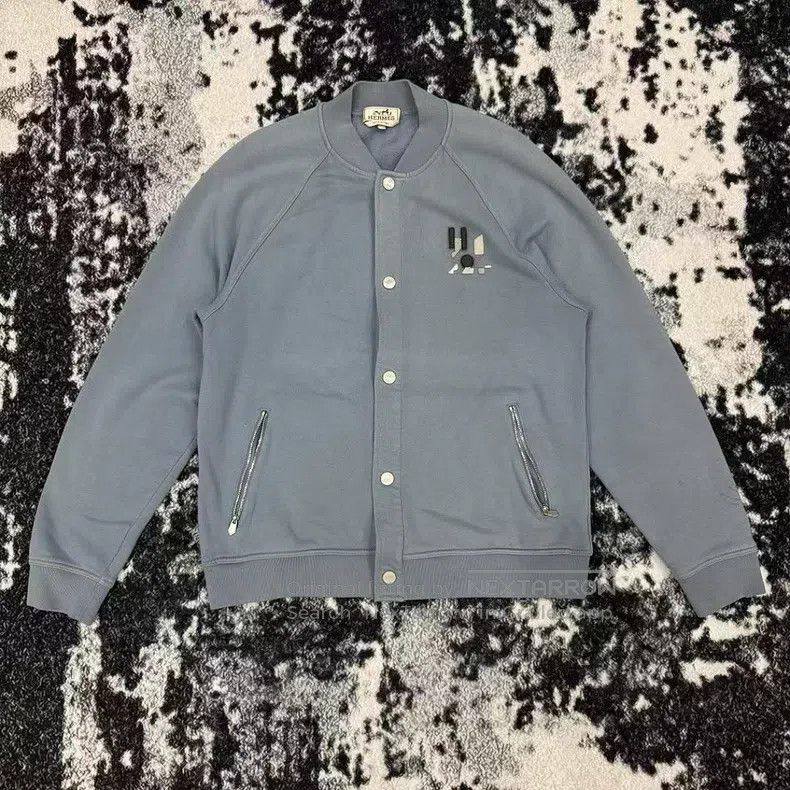 Hermes Hermes Logo Letter Patch Single Breasted Long Sleeve Jacke Size US L / EU 52-54 / 3 - 1 Thumbnail