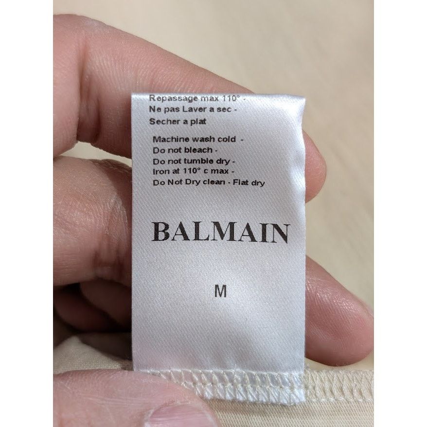 Balmain o1rshd1 Classic Polo in Beige Size US M / EU 48-50 / 2 - 14 Thumbnail