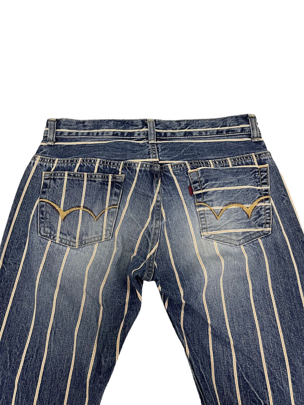 Edwin × Vintage Vintage Edwin Striped Flare Disclosed Denim Jeans Size US 29 - 12 Thumbnail