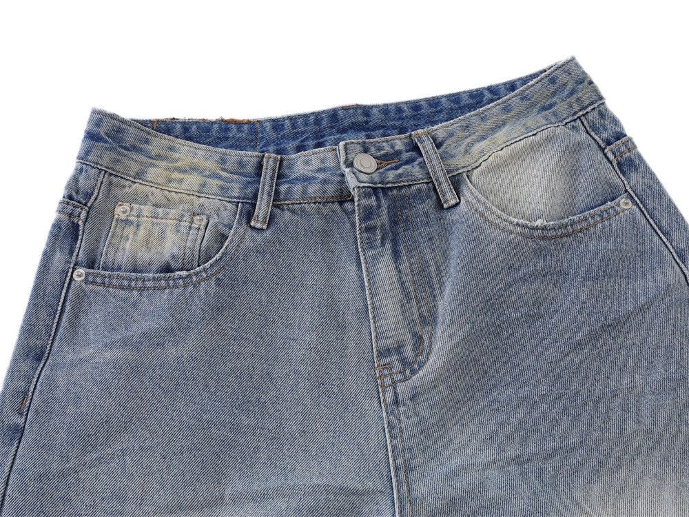 Japanese Brand × Jean Men's retro punk washed loose straight distressed jeans y2k Size US 32 / EU 48 - 3 Thumbnail
