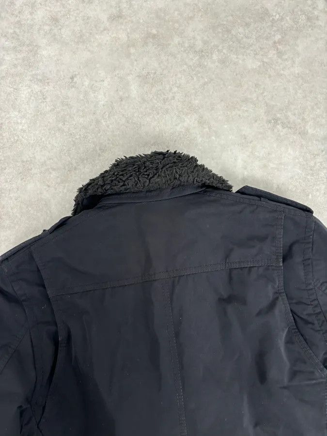 Diesel Diesel Black Nylon Sherpa Collar Bomber Jacket Size US M / EU 48-50 / 2 - 6 Thumbnail