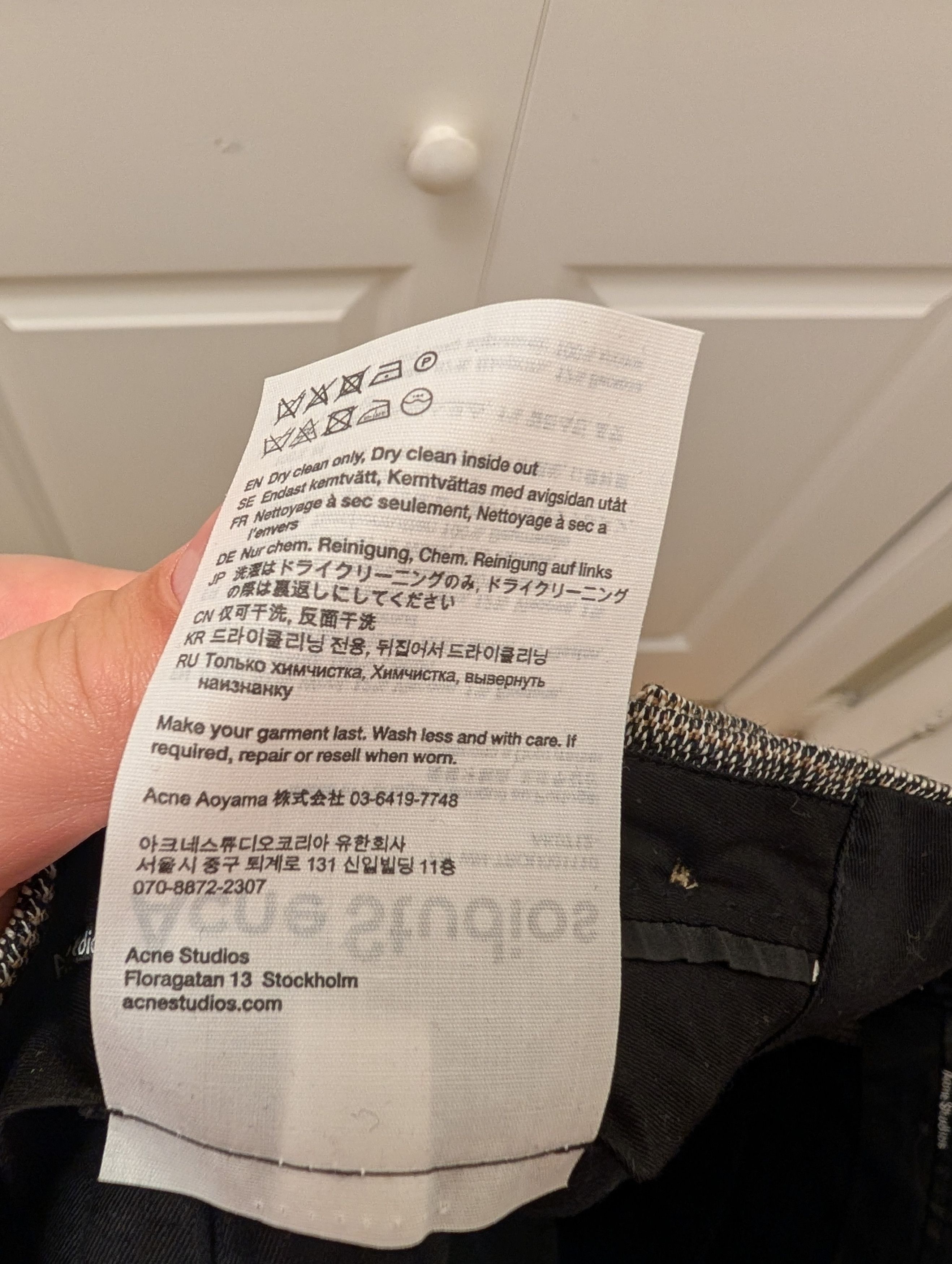 Acne Studios Acne Studios NWT Multicolored Wool-blend Flared Pants EU40 Size 30" / US 8 / IT 44 - 8 Thumbnail