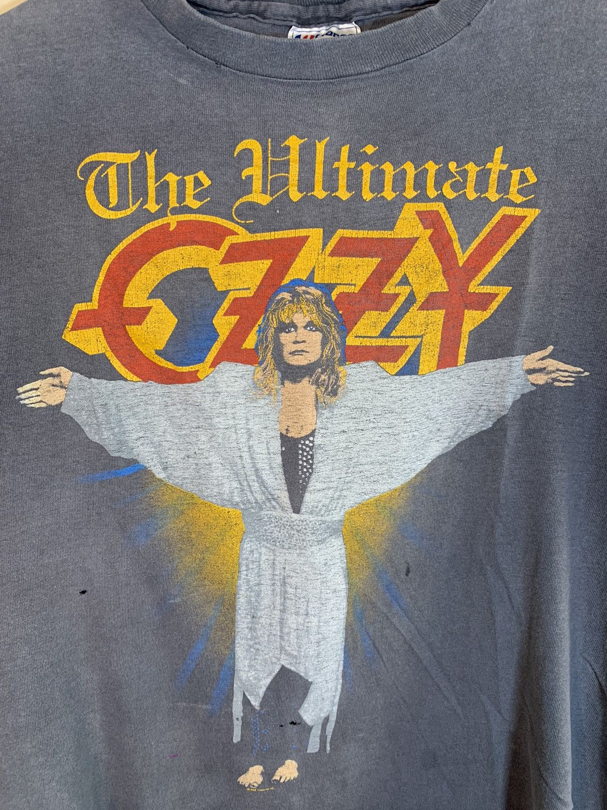 Band Tees × Vintage *RARE* Vintage 1986 The Ultimate Ozzy Osbourne Tour T-Shirt Size US XS / EU 42 / 0 - 3 Thumbnail