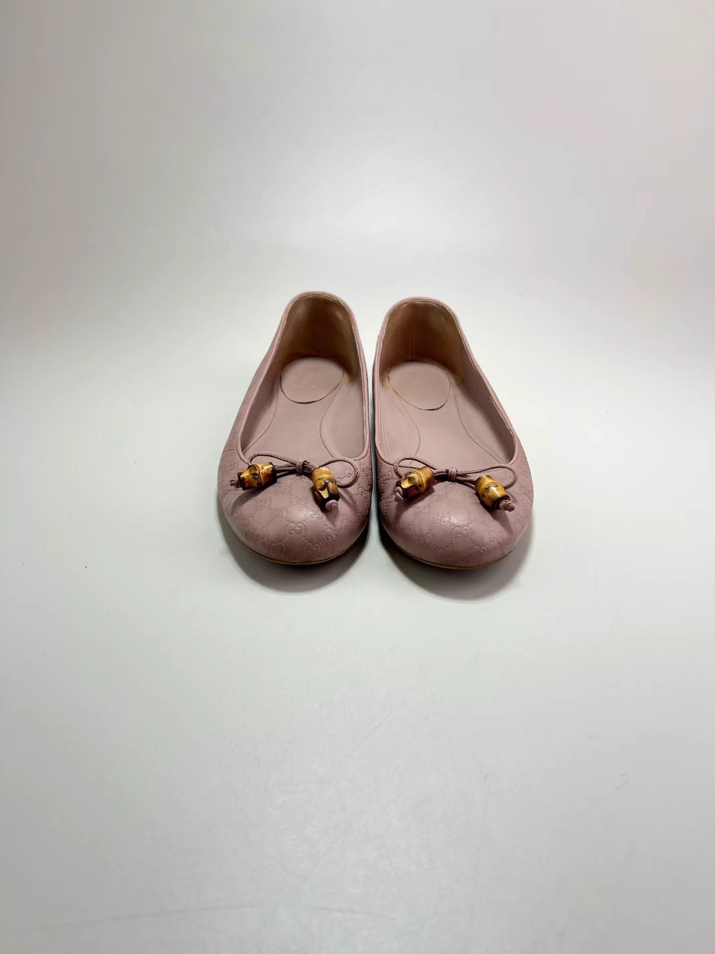 Gucci GUCCI Pink GG Logo Flat Shoes Size US 7 / IT 37 - 2 Thumbnail