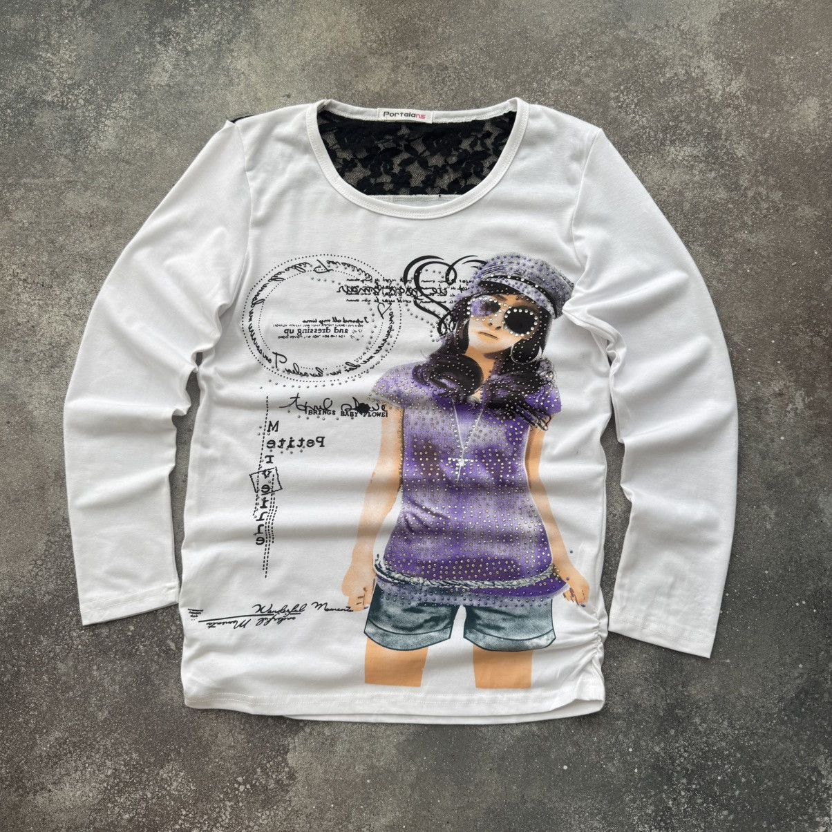 Hysteric Glamour Amazing Vintage Y2K Aesthetic Sexy Glamour Long Sleeve Top Size M / US 6-8 / IT 42-44 - 1 Thumbnail