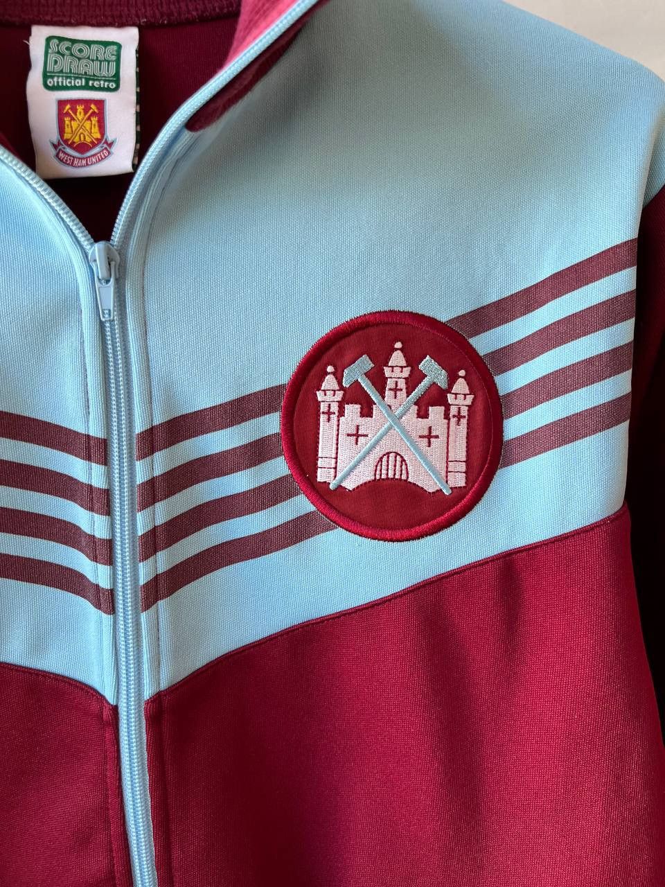 Vintage 1976/80 WEST HAM UNITED REMAKE SOCCER FOOTBALL JACKET SZ M Size US M / EU 48-50 / 2 - 4 Thumbnail