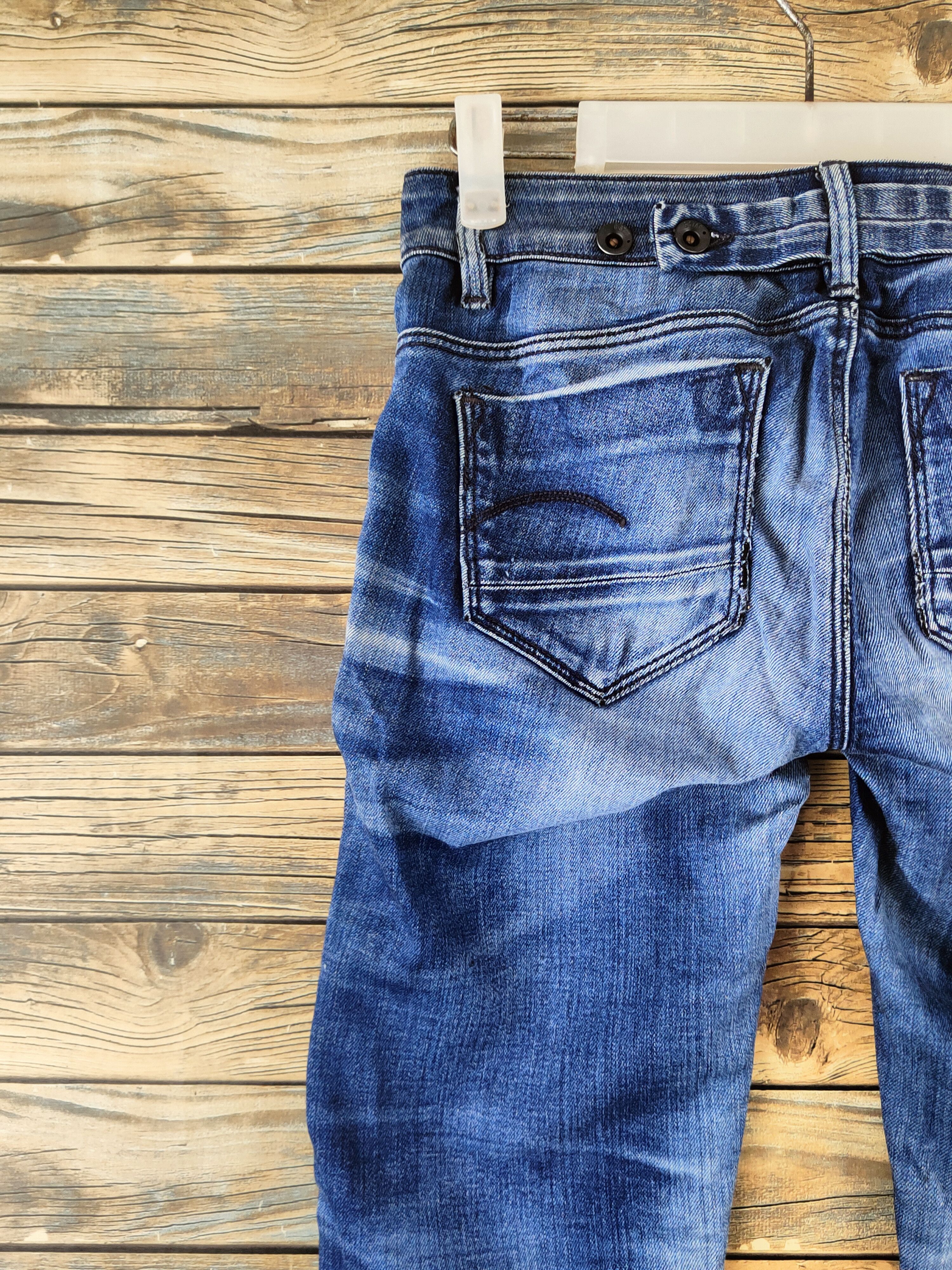 G-Star DL G-Star raw Dark Blue Distressed Ripped Jeans #46-960 Size 26" / US 2 / IT 38 - 8 Thumbnail