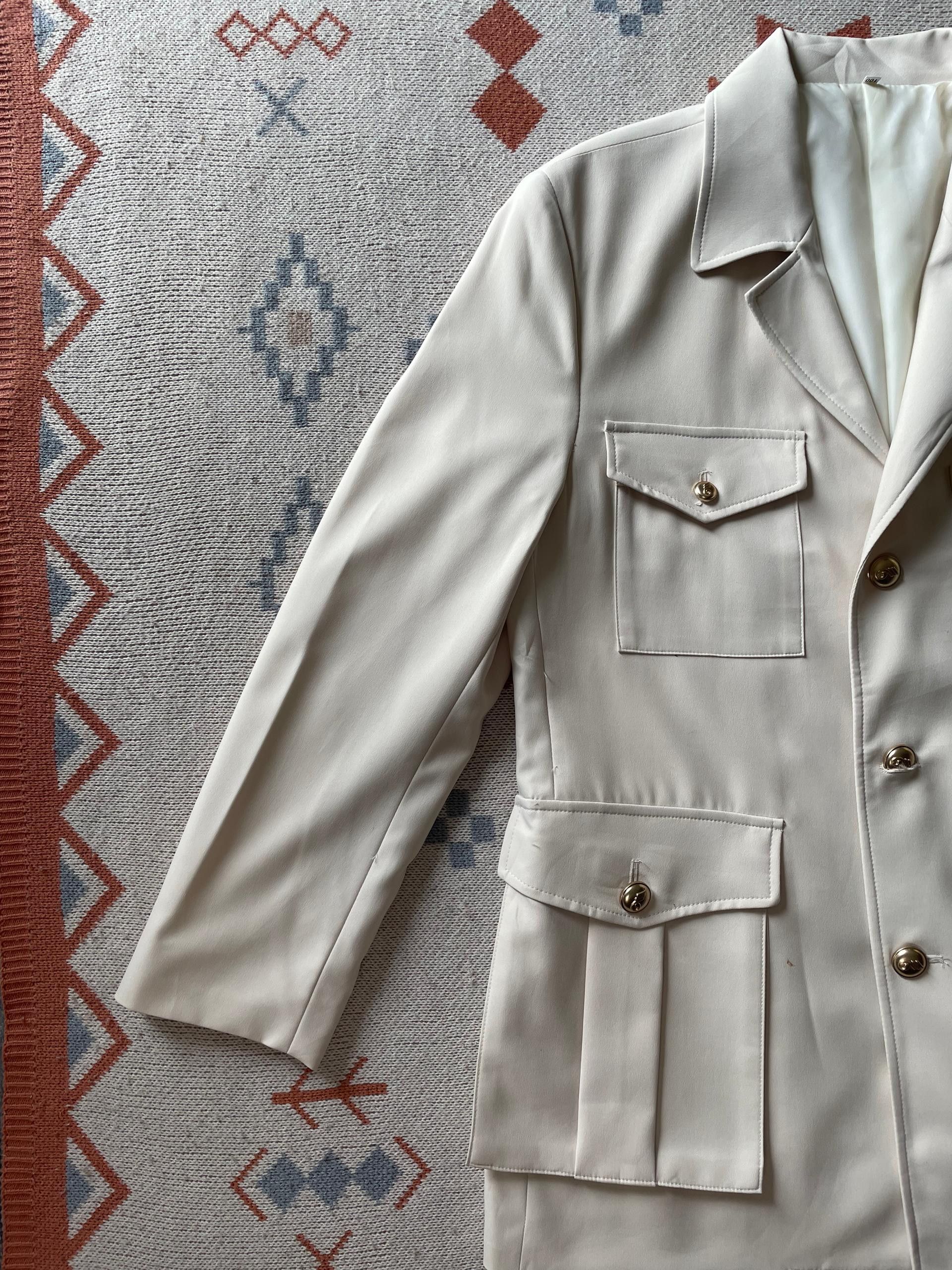 Japanese Brand × Vintage Designer Safari Jacket WOMENS Size L / US 10 / IT 46 - 2 Thumbnail