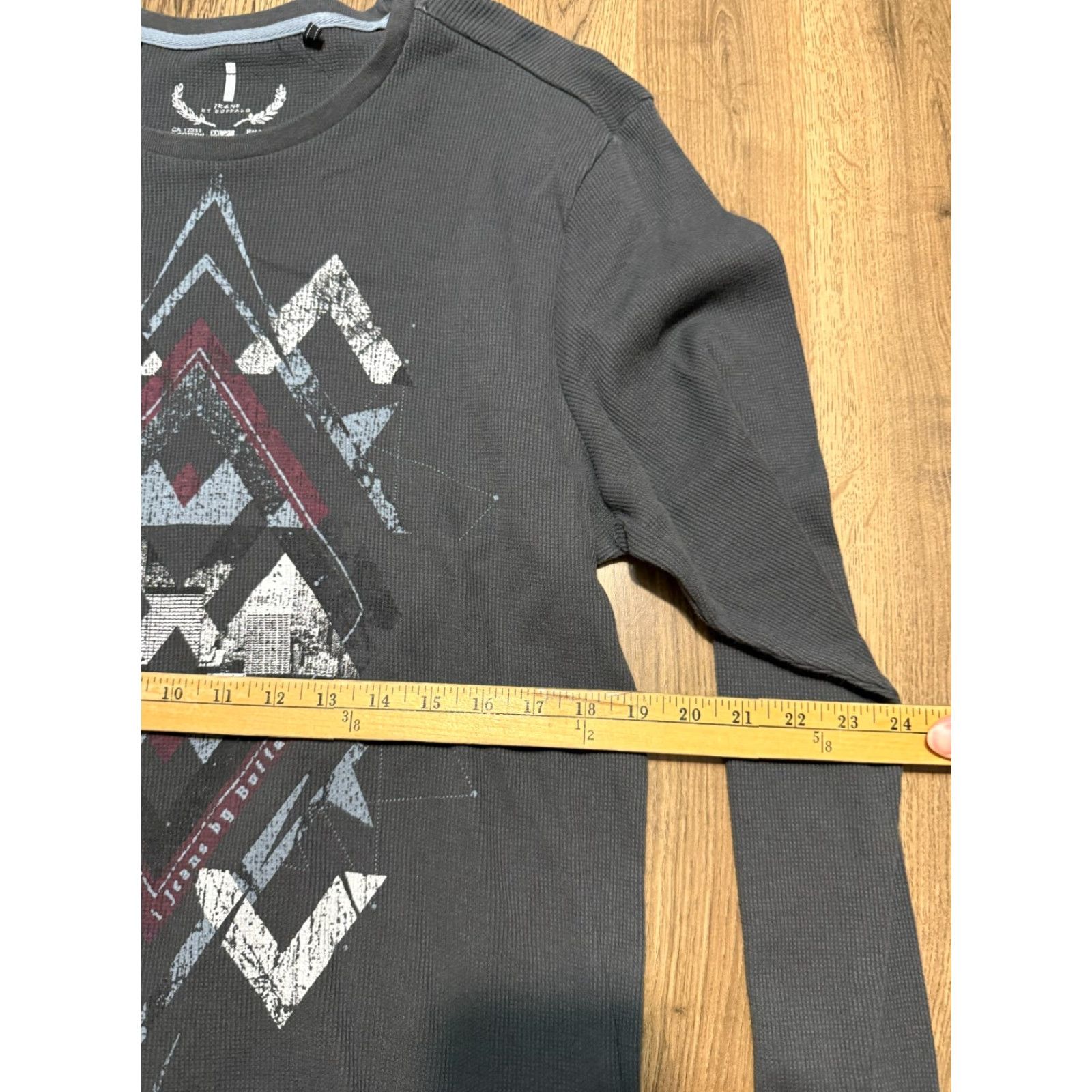 Vintage I Jeans By Buffalo Shirts Men XXL Gray White Long Sleeve Crew Casual Size US XXL / EU 58 / 5 - 7 Thumbnail