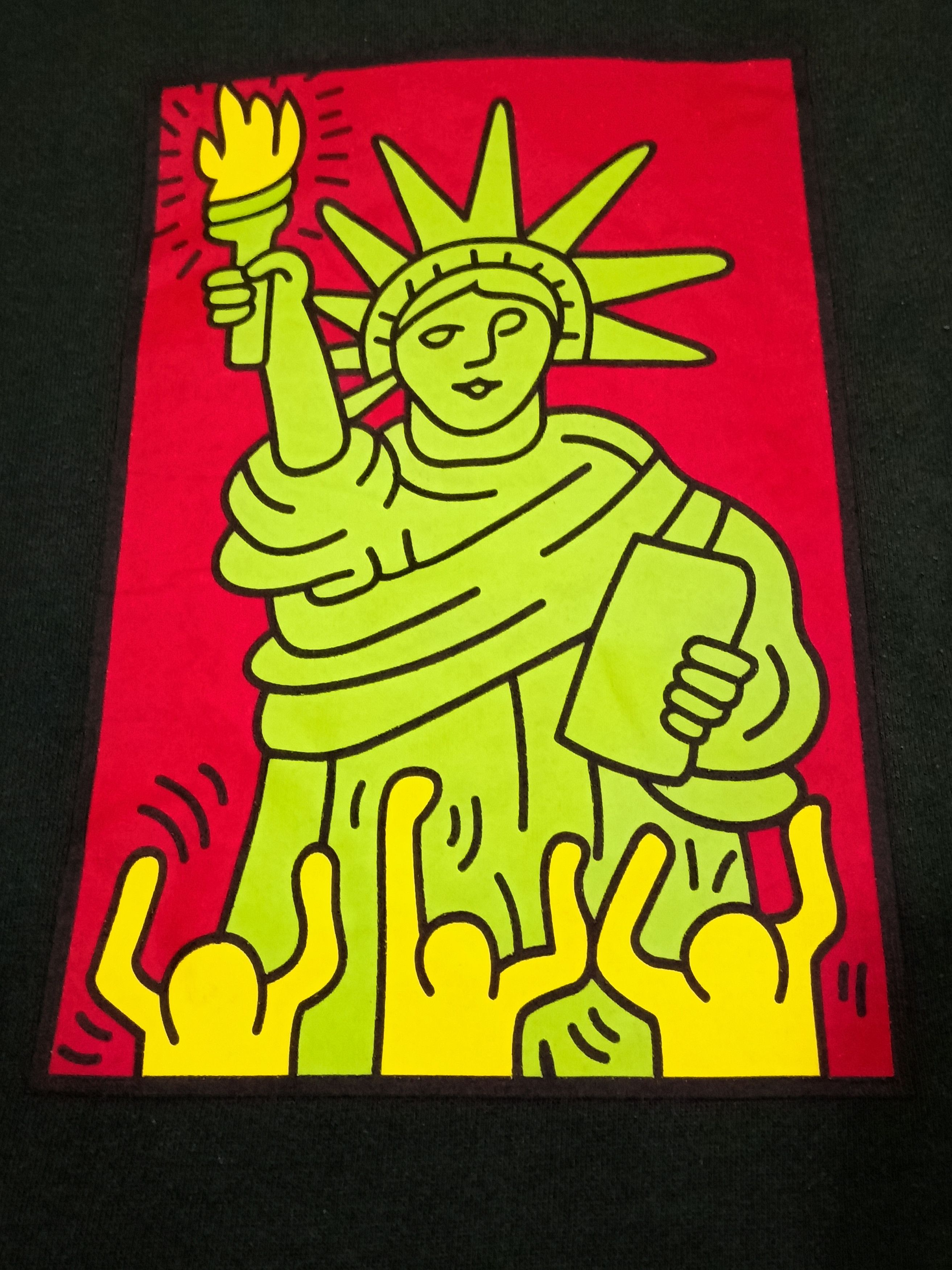 Arts & Science Keith Haring Statue of Liberty Graphic Crewneck Sweatshirt Size US M / EU 48-50 / 2 - 3 Thumbnail