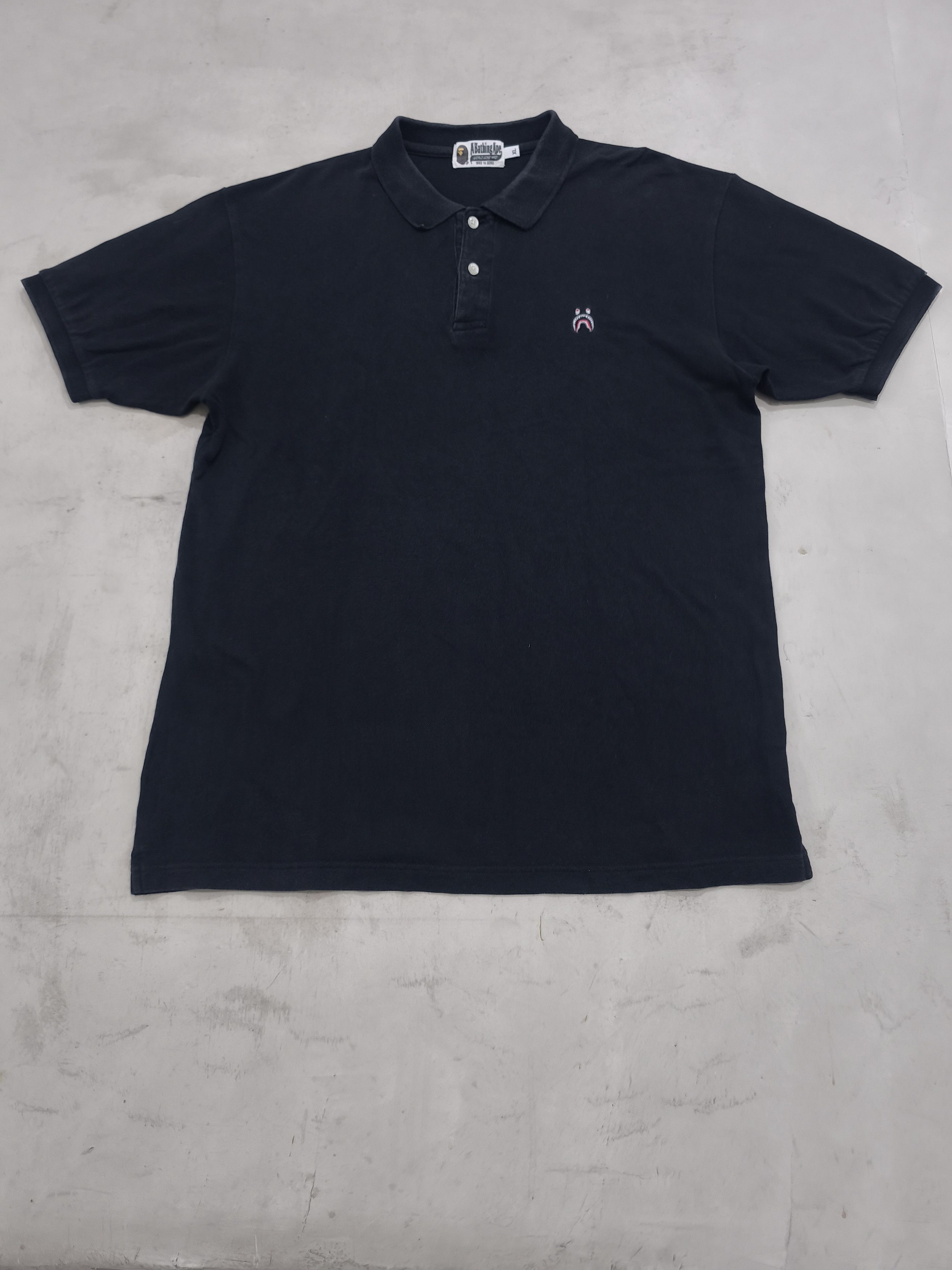 Bape Bape 1 point Shark Logo Polo Shirt Size US XL / EU 56 / 4 - 1 Thumbnail