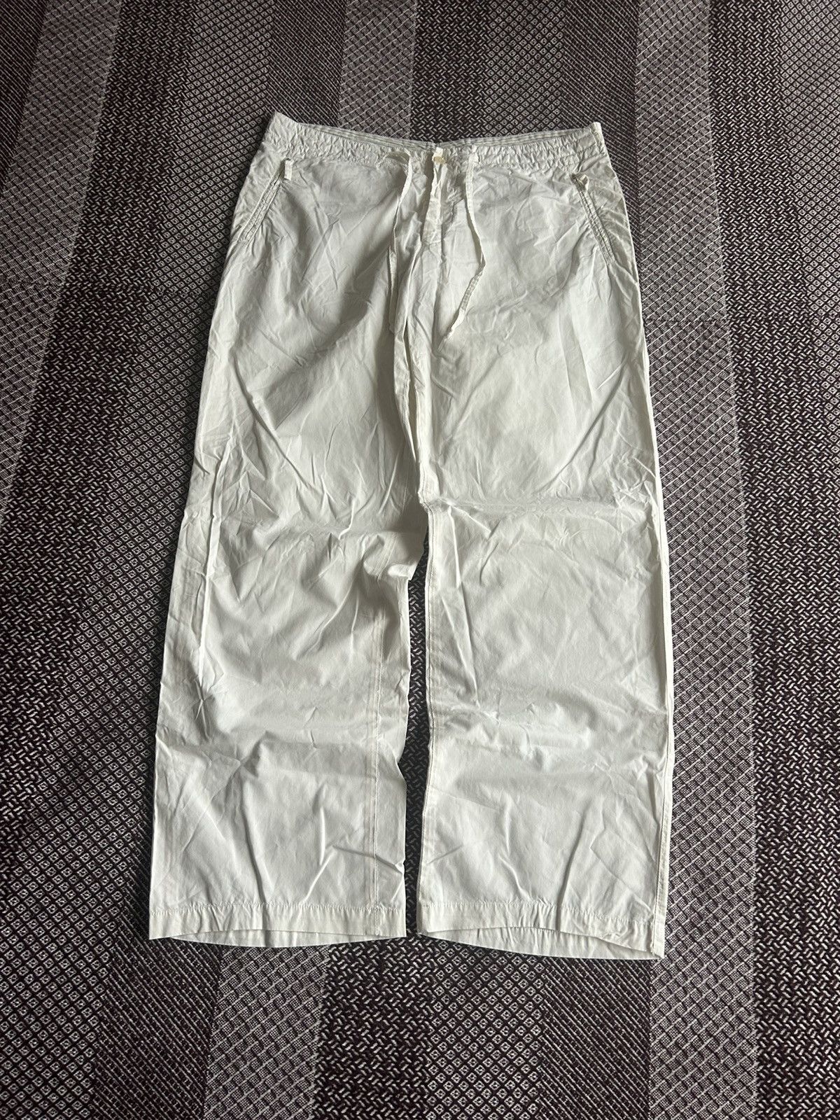 Canali Vintage Canali Sport Pants Mens White Solid Style Size 36 Size US 36 / EU 52 - 7 Thumbnail
