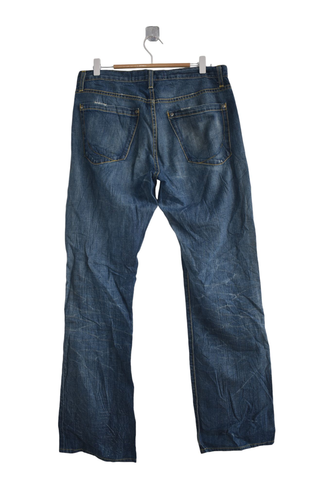 If Six Was Nine × Paper Denim & Cloth Wide Leg 🔥 Paper Denim & Cloth Distressed Jeans W32 Size US 32 / EU 48 - 2 Thumbnail