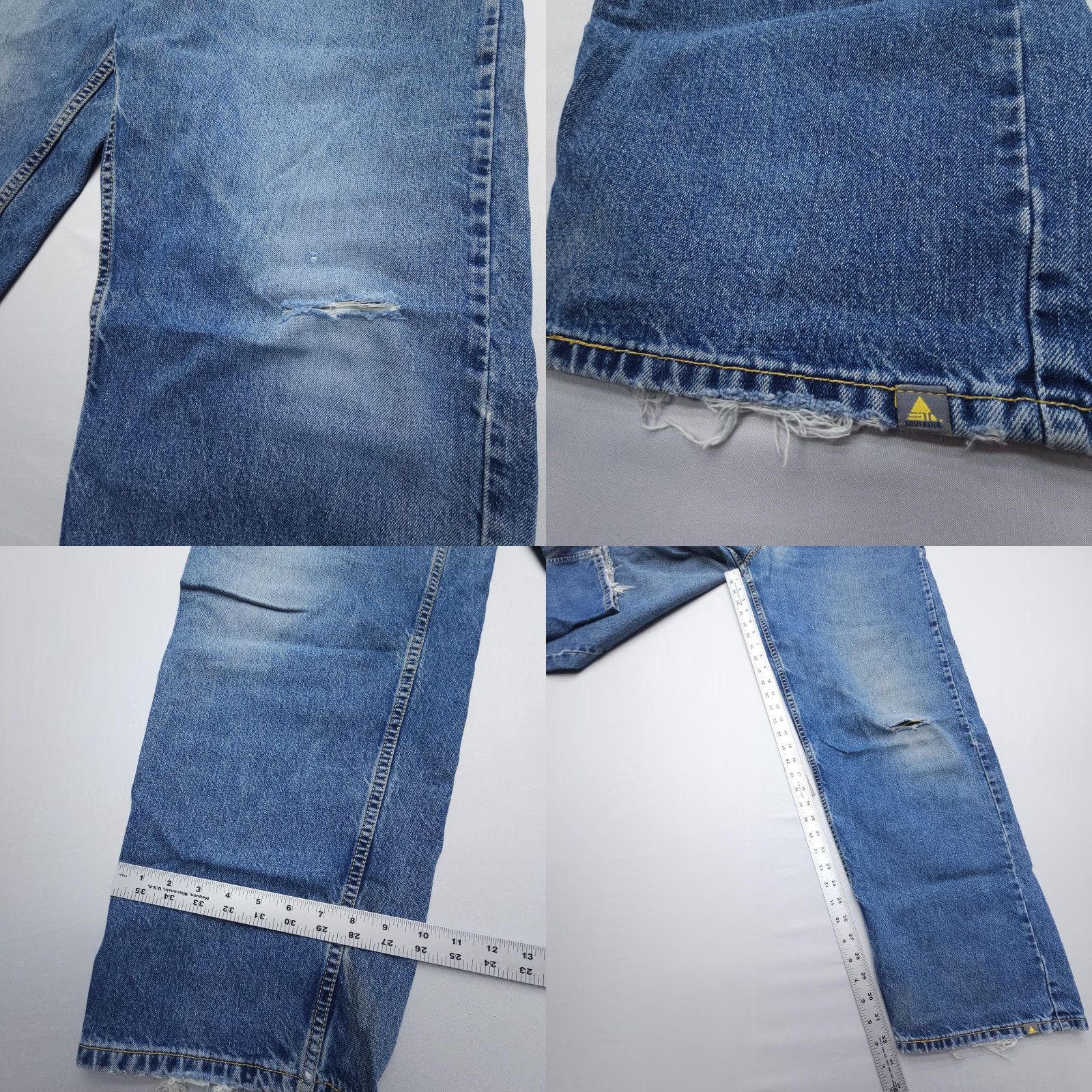 Levi's VINTAGE Levi's Silvertab Baggy Jeans Mens 36 x 34 Blue Y2K 2000's Skater Street Jeans Mens 36 Blue 90s Levi's Silvertab Baggy Mens Jeans Size US 36 / EU 52 - 8 Thumbnail