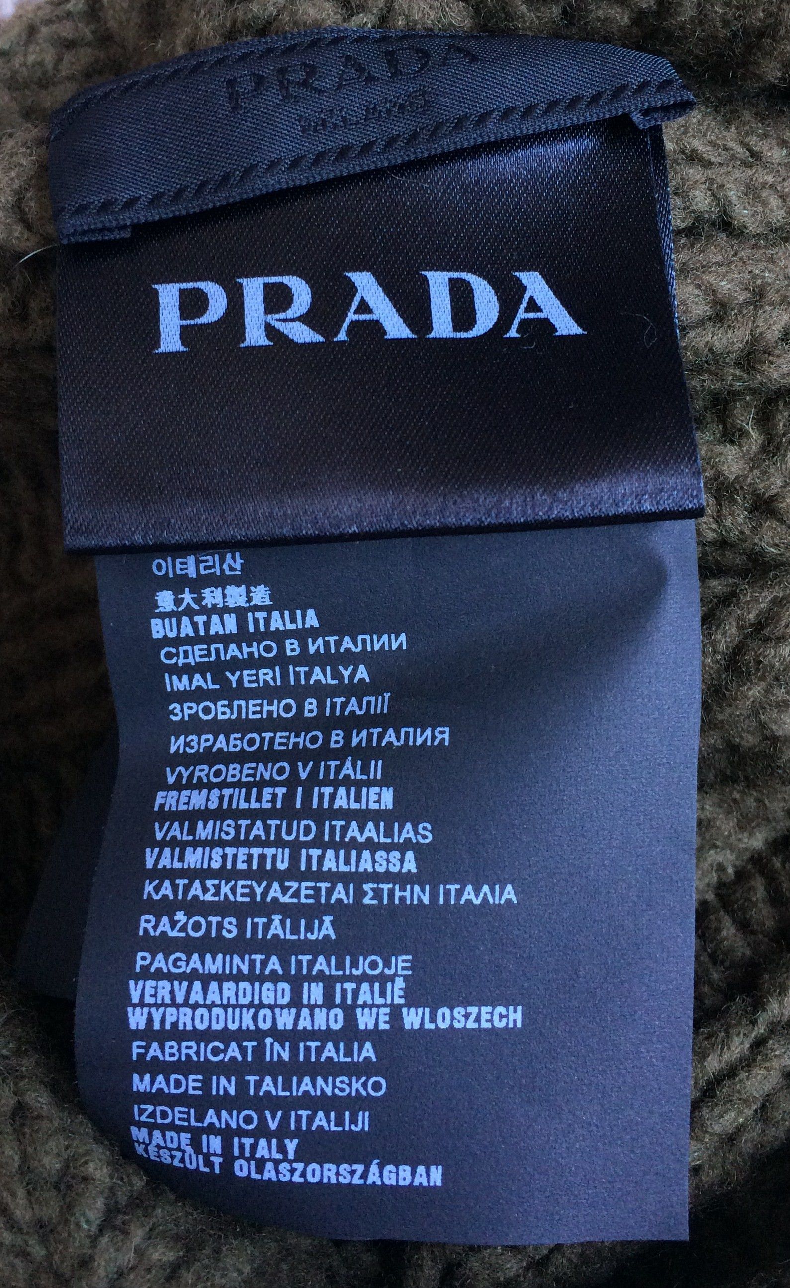 Prada Prada Linea Rossea Logo Beanie Hat Size ONE SIZE - 4 Thumbnail
