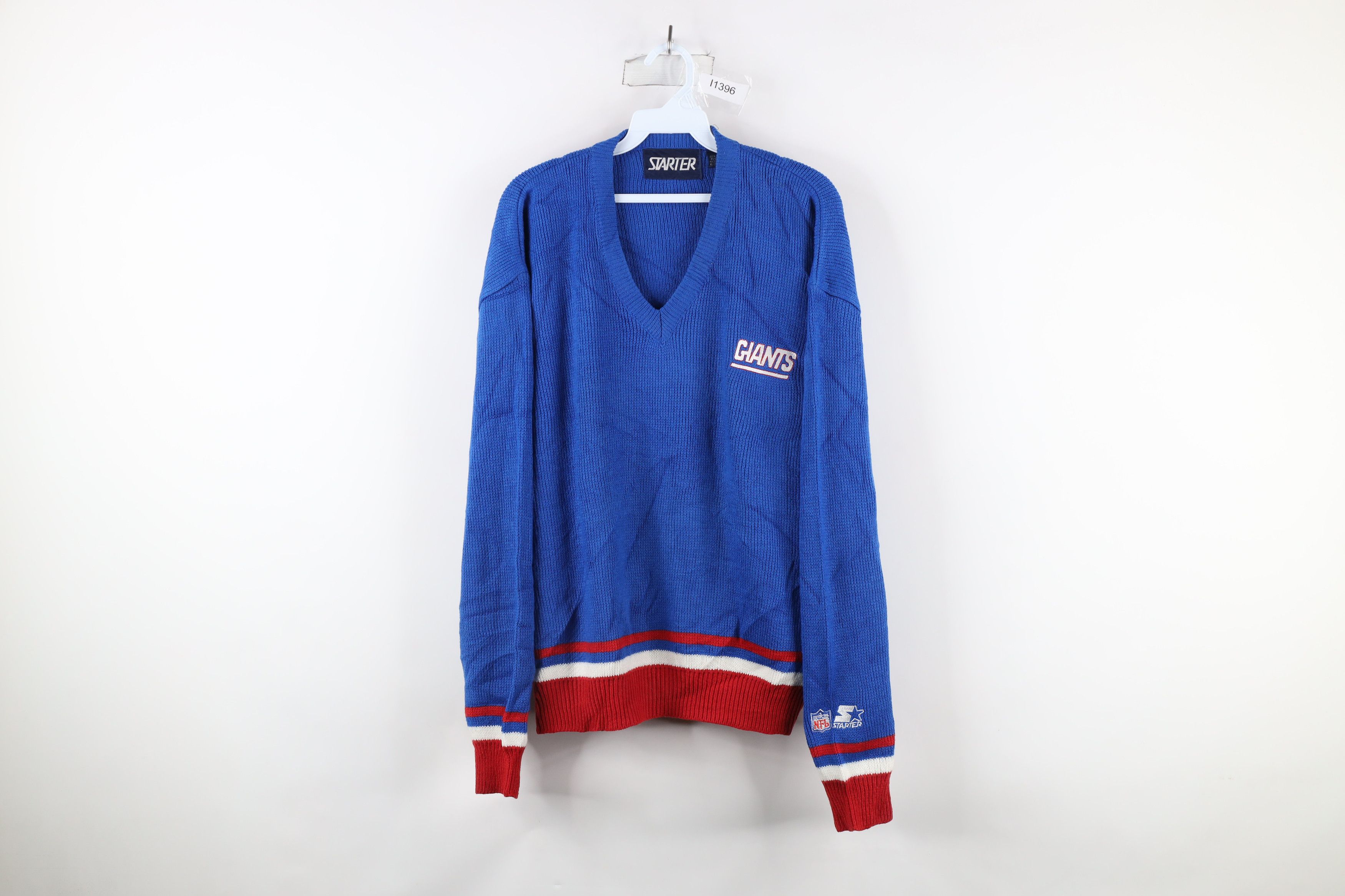 Vintage 80s Starter New York Giants Football Knit Sweater
