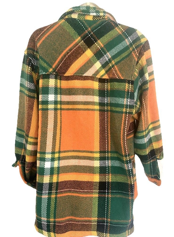 Other Stoosh Shirt Jacket Shacket Wool Blend Collar Plaid Large Size L / US 10 / IT 46 - 3 Thumbnail
