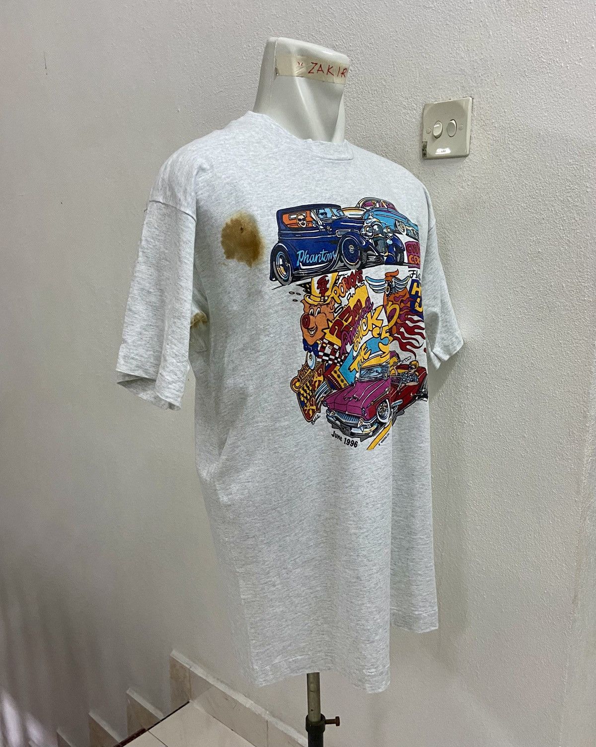 Other VINTAGE 90's BACK TO THE 50'S AUTO SHOW TEE Size US XL / EU 56 / 4 - 4 Thumbnail