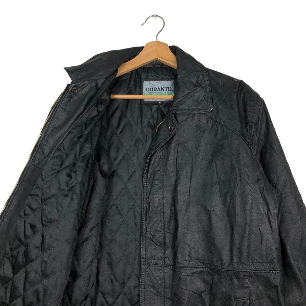 Japanese Brand 🔥VINTAGE BIKER LEATHER JACKET RACER DURANTE JAPAN Size US M / EU 48-50 / 2 - 12 Thumbnail