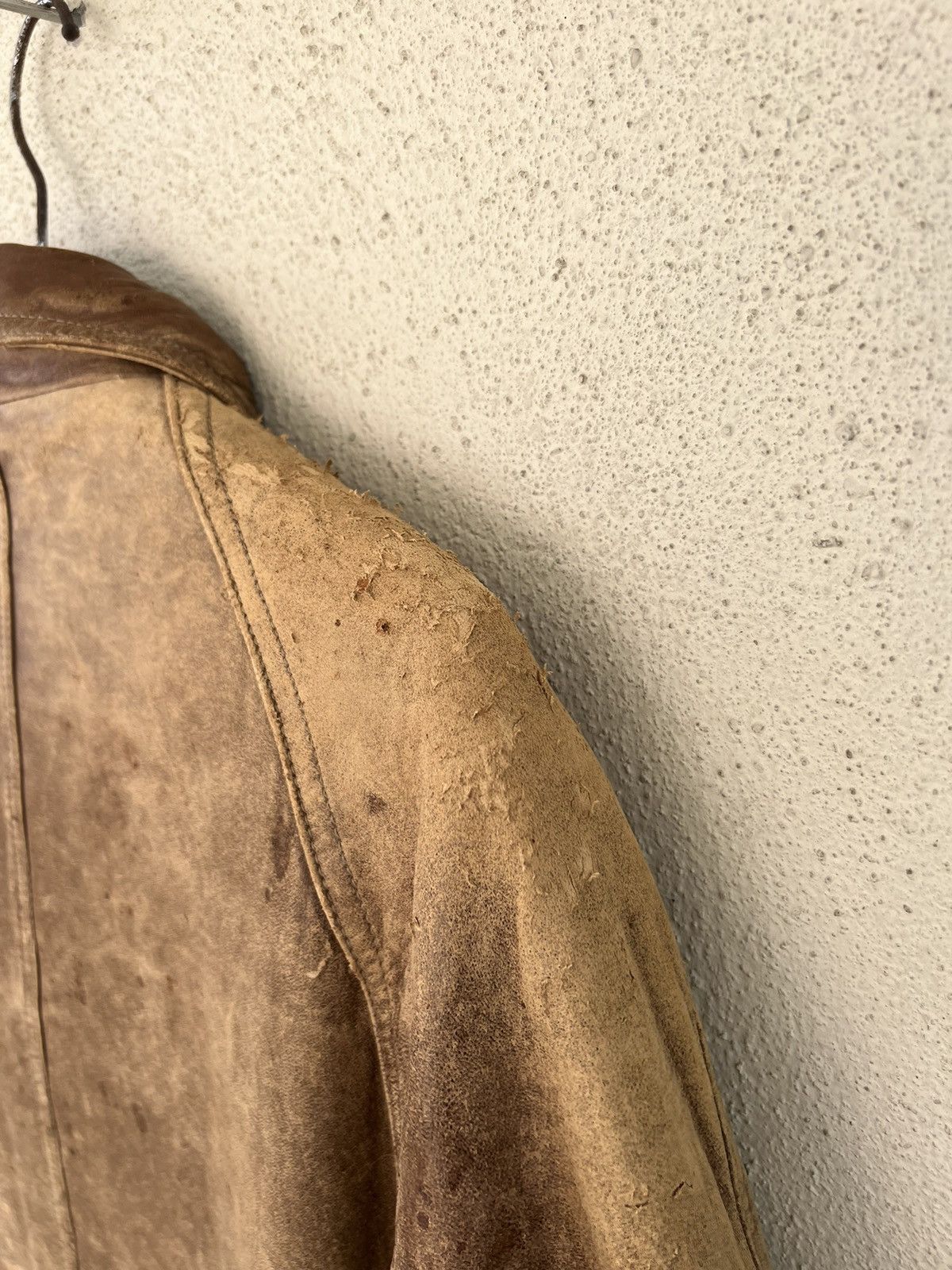Leather Vintage 80s ixi:z Distress Patina Leather Lined Moto Jacket Size US M / EU 48-50 / 2 - 21 Thumbnail
