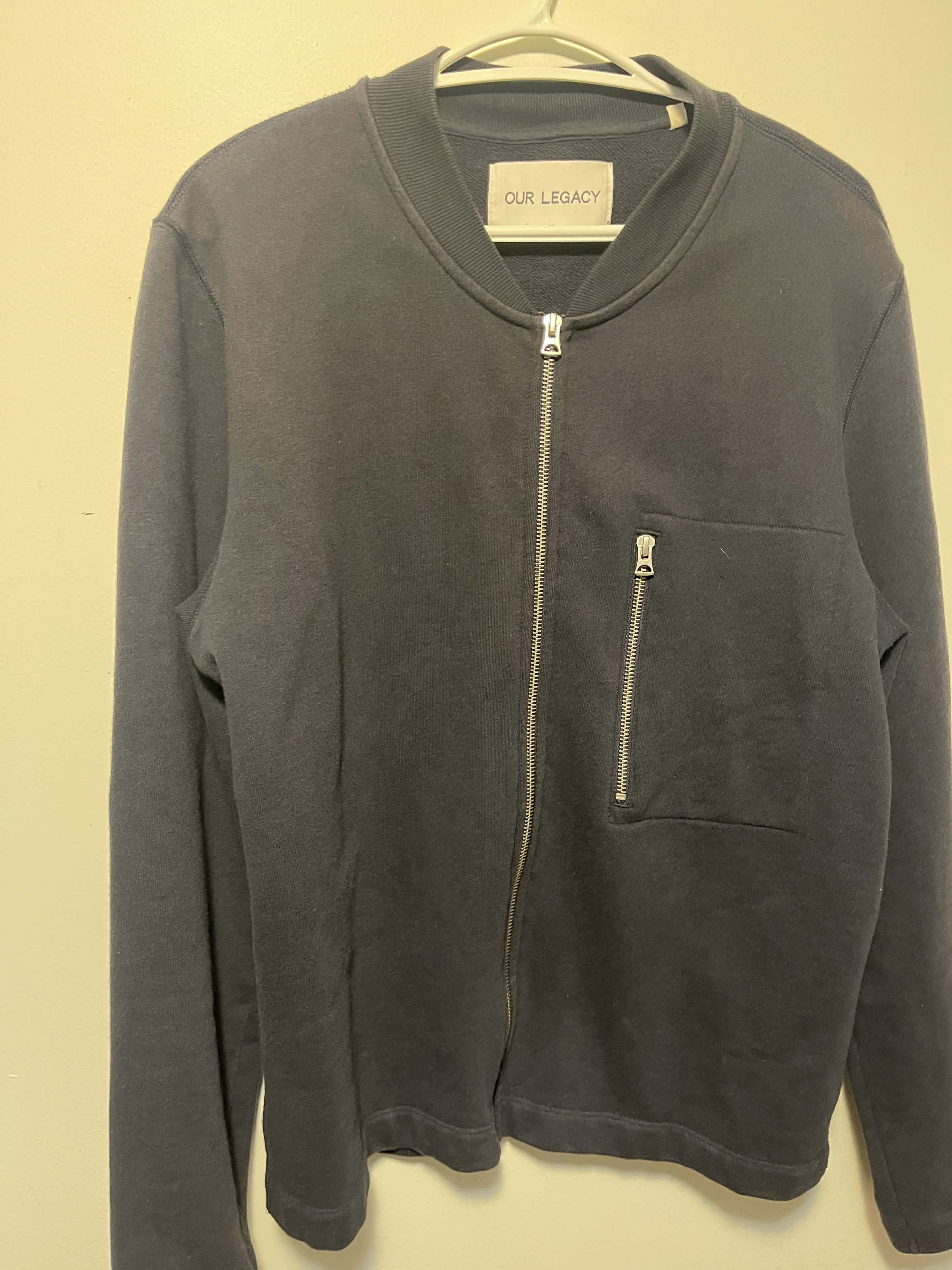 Our Legacy Our Legacy SS16 DK Ocean New Sweat Zip Jacket Size US S / EU 44-46 / 1 - 2 Thumbnail