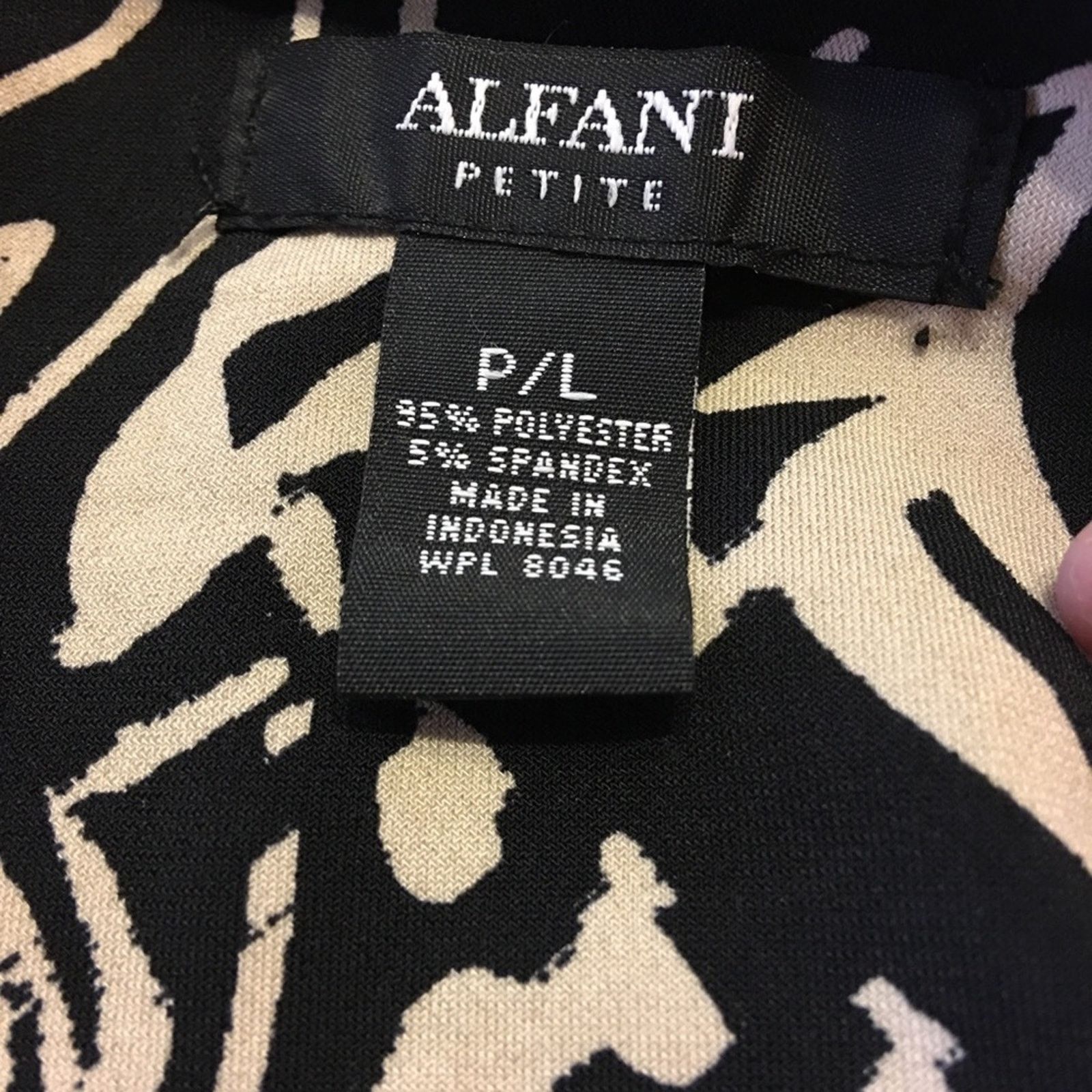 Alfani Alfani red black and white print tunic top P/L Size L / US 10 / IT 46 - 6 Thumbnail